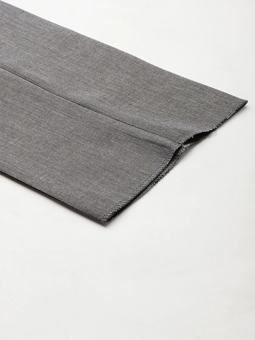 Raymond Men Grey Striped Slim Fit Formal Trousers - Image 7