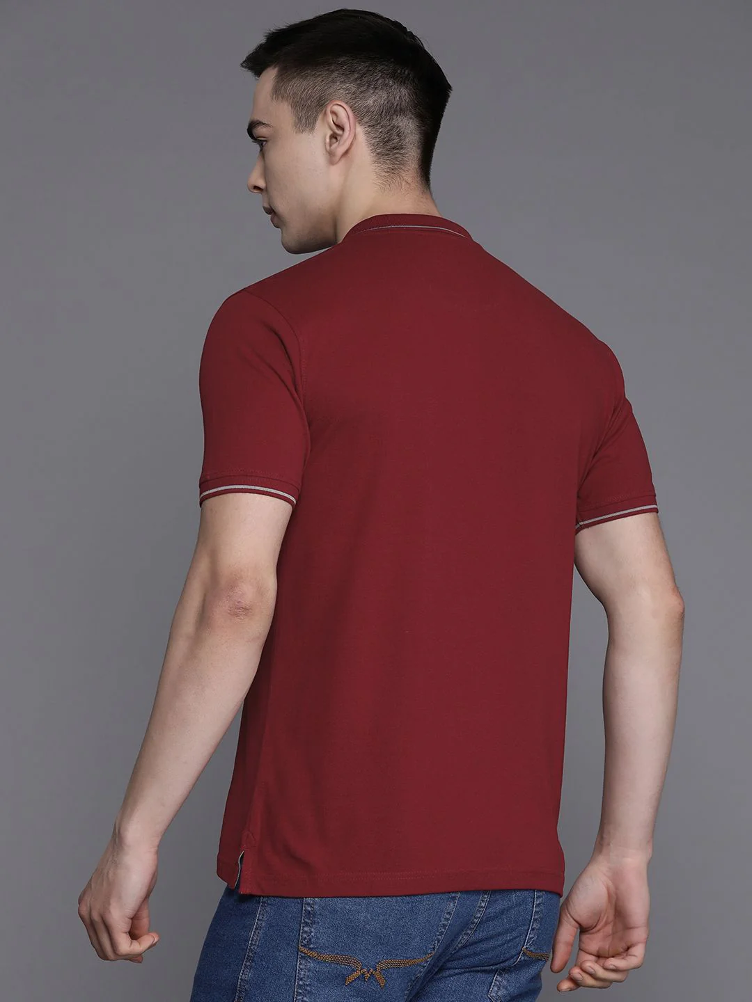 Raymond Men Polo Collar Pure Cotton T-shirt - Image 5