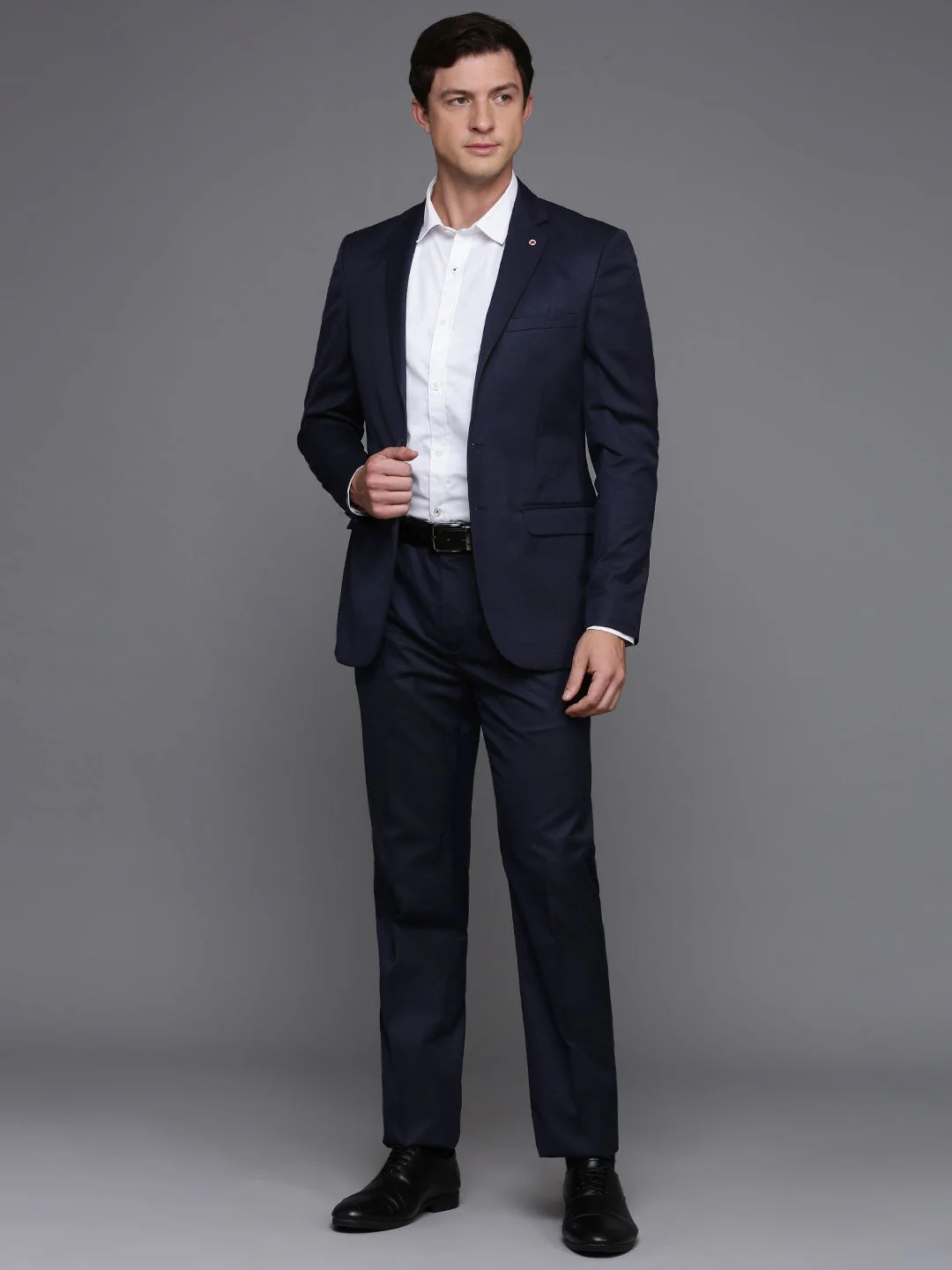 Raymond Men Self Design Single Breasted 2-Piece Formal Suit - Image 6