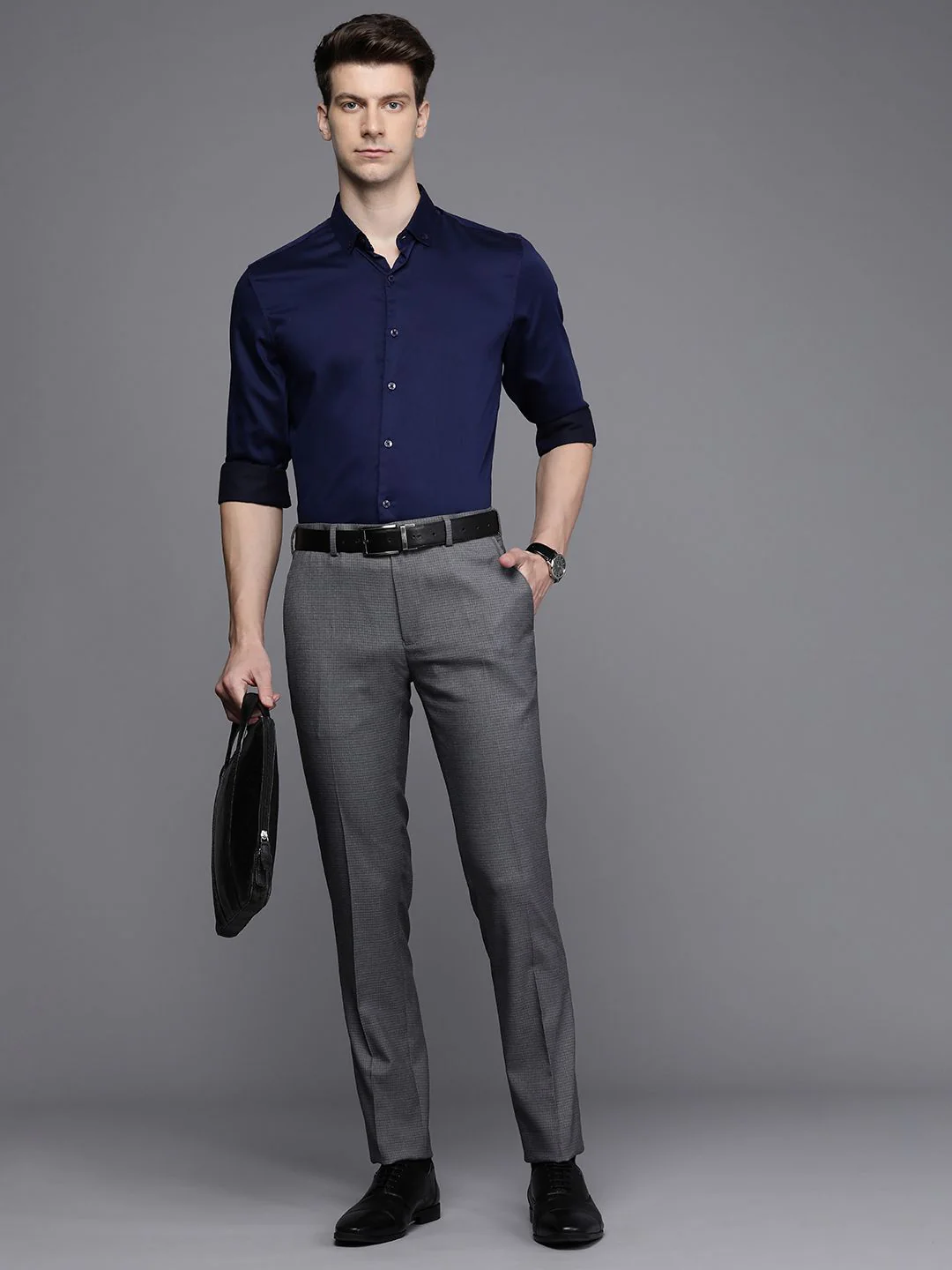 Raymond Men Slim Fit Formal Trousers - Image 5