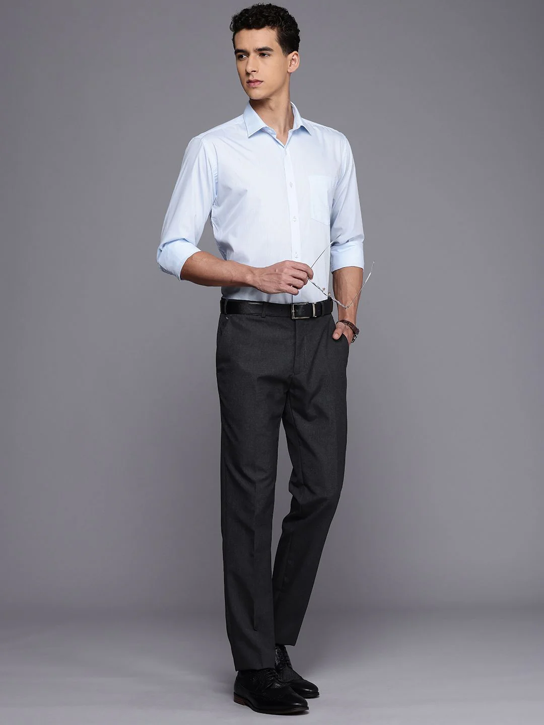 Raymond Men Slim Fit Formal Trousers - Image 5