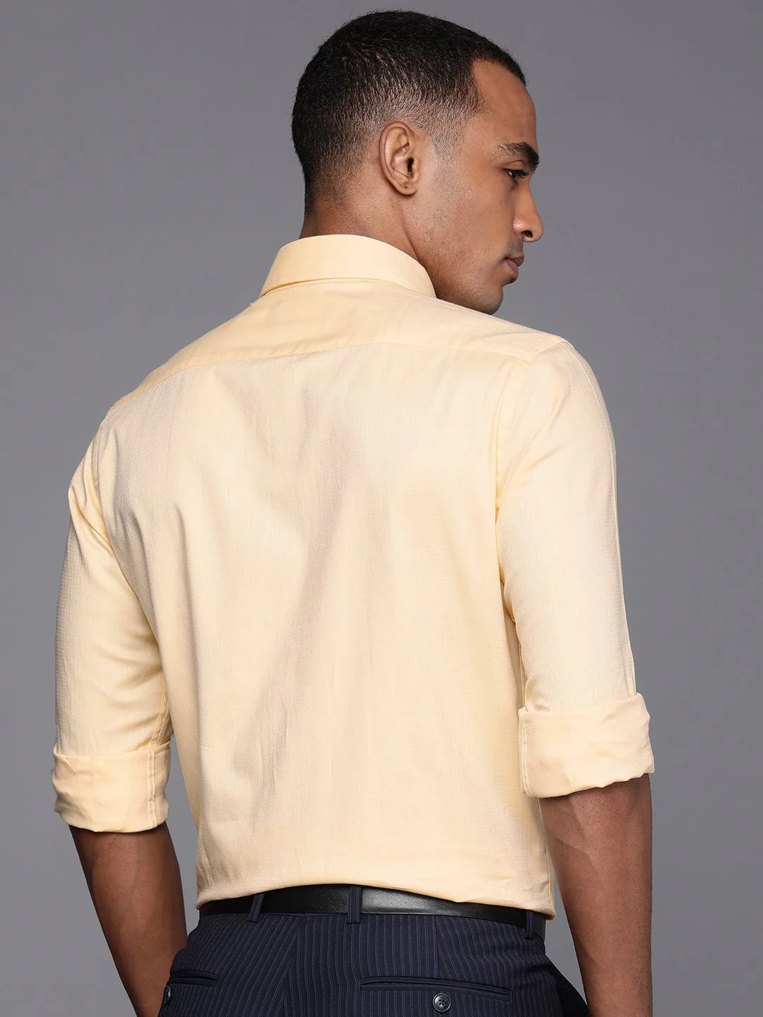Raymond Men Slim Fit Pure Cotton Formal Shirt - Image 4