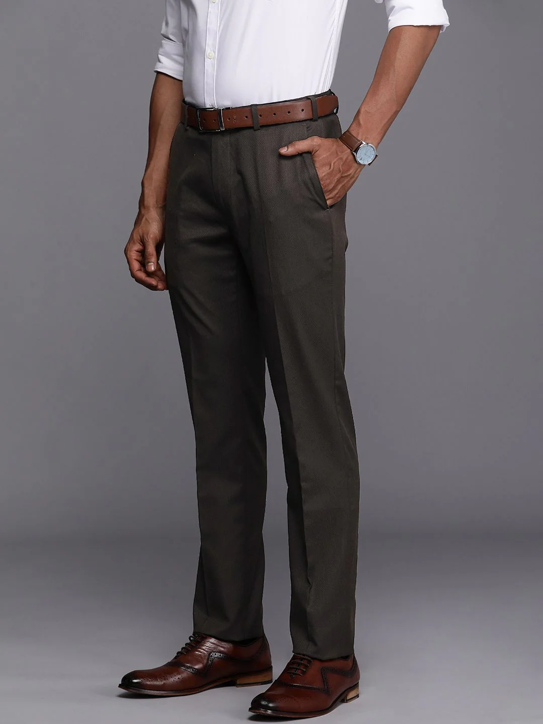 Raymond Men Slim Fit Trousers - Image 2
