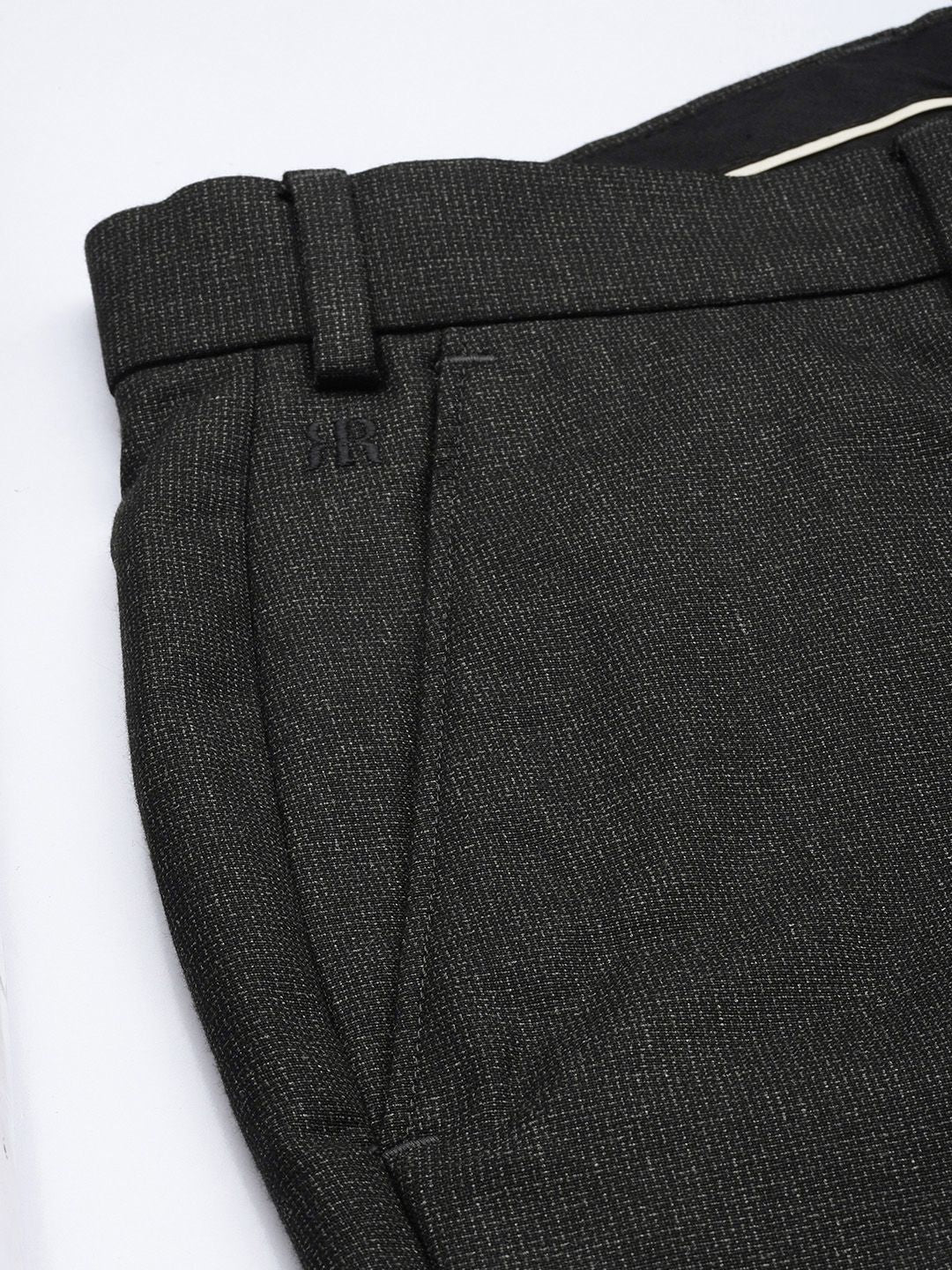 Raymond Men Textured Slim Fit Formal Trousers - Image 6