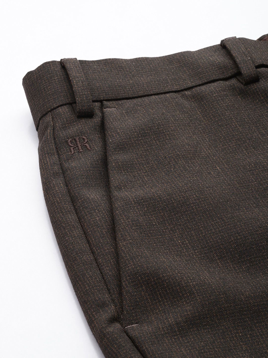 Raymond Men Textured Slim Fit Formal Trousers - Image 6