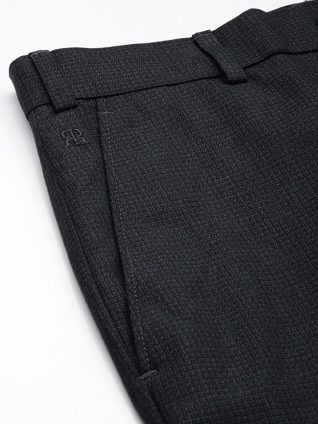 Raymond Men Textured Slim Fit Formal Trousers - Image 6