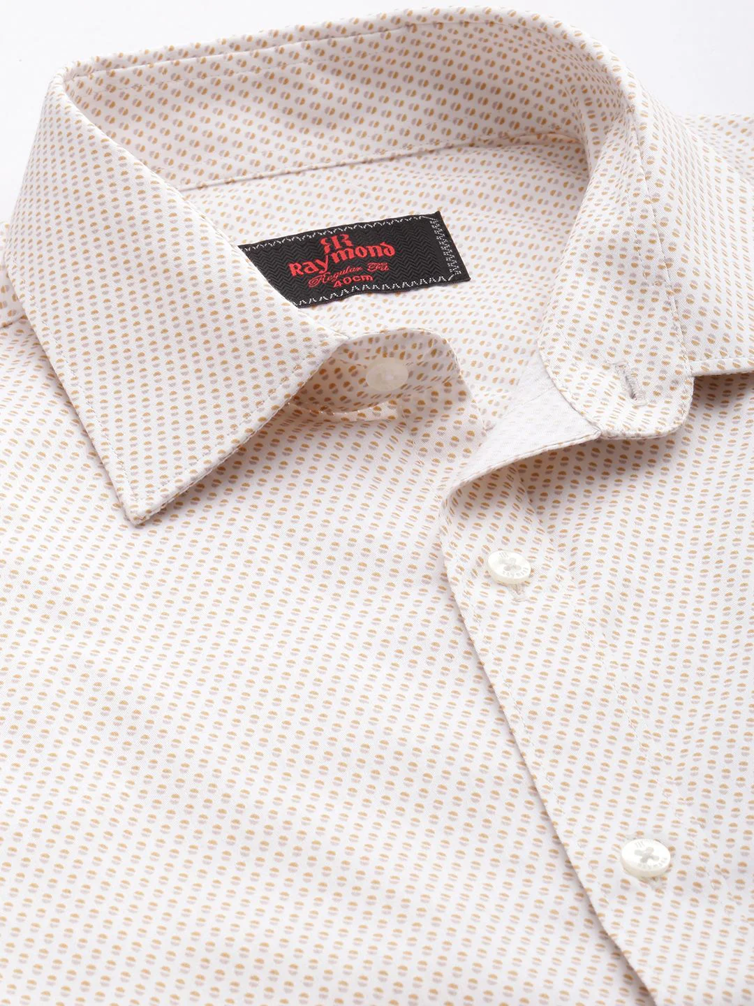Raymond Micro Ditsy Printed Pure Cotton Formal Shirt - Image 2