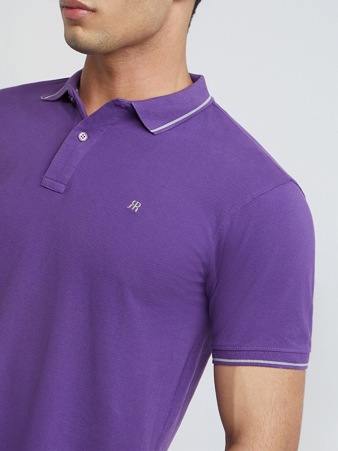 Raymond Pure Cotton Modern Fit Polo Collar Casual T-shirt - Image 2