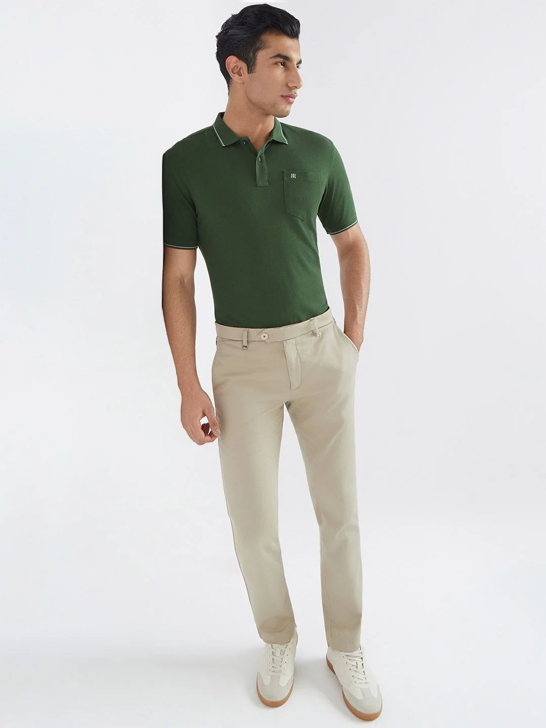 Raymond Pure Cotton Modern Fit Polo Collar T-shirt - Image 6
