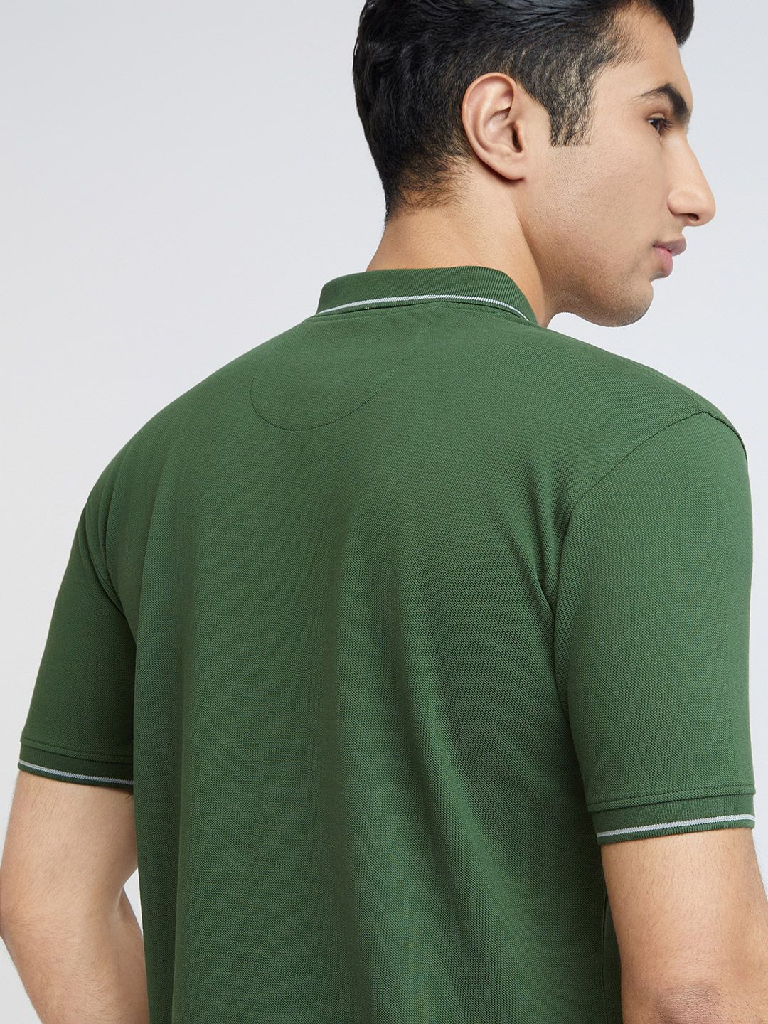 Raymond Pure Cotton Modern Fit Polo Collar T-shirt - Image 7