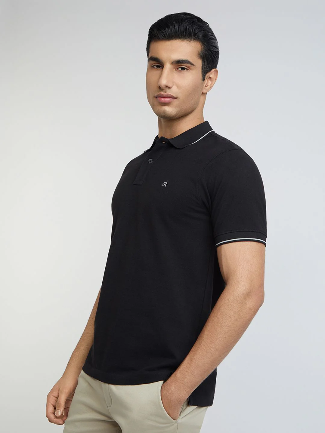 Raymond Pure Cotton Modern Fit Polo Collar T-shirt - Image 5