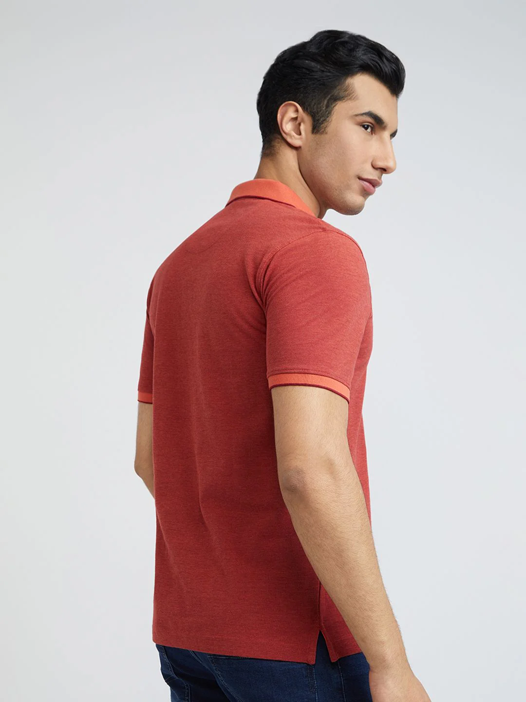 Raymond Pure Cotton Modern Fit Polo Collar T-shirt - Image 4