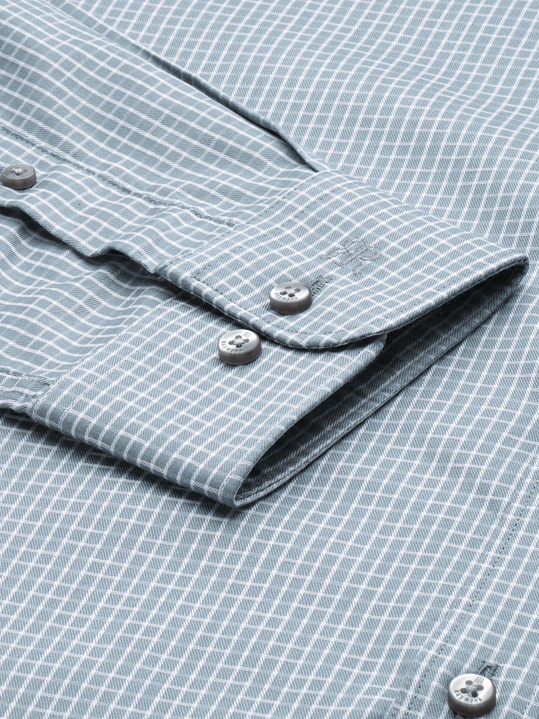 Raymond Pure Cotton Opaque Checked Formal Shirt - Image 3