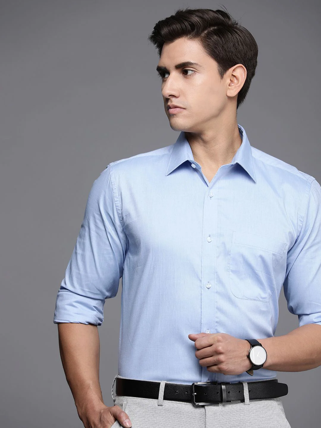 Raymond Pure Cotton Opaque Formal Shirt