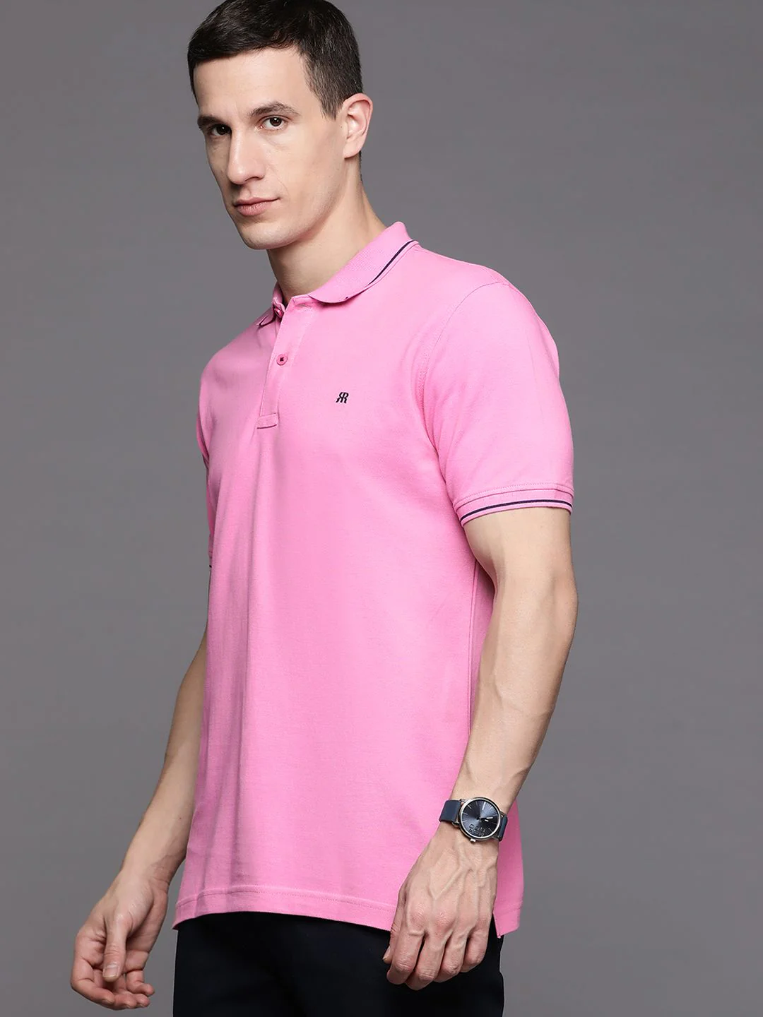 Raymond Pure Cotton Polo Collar T-shirt - Image 5