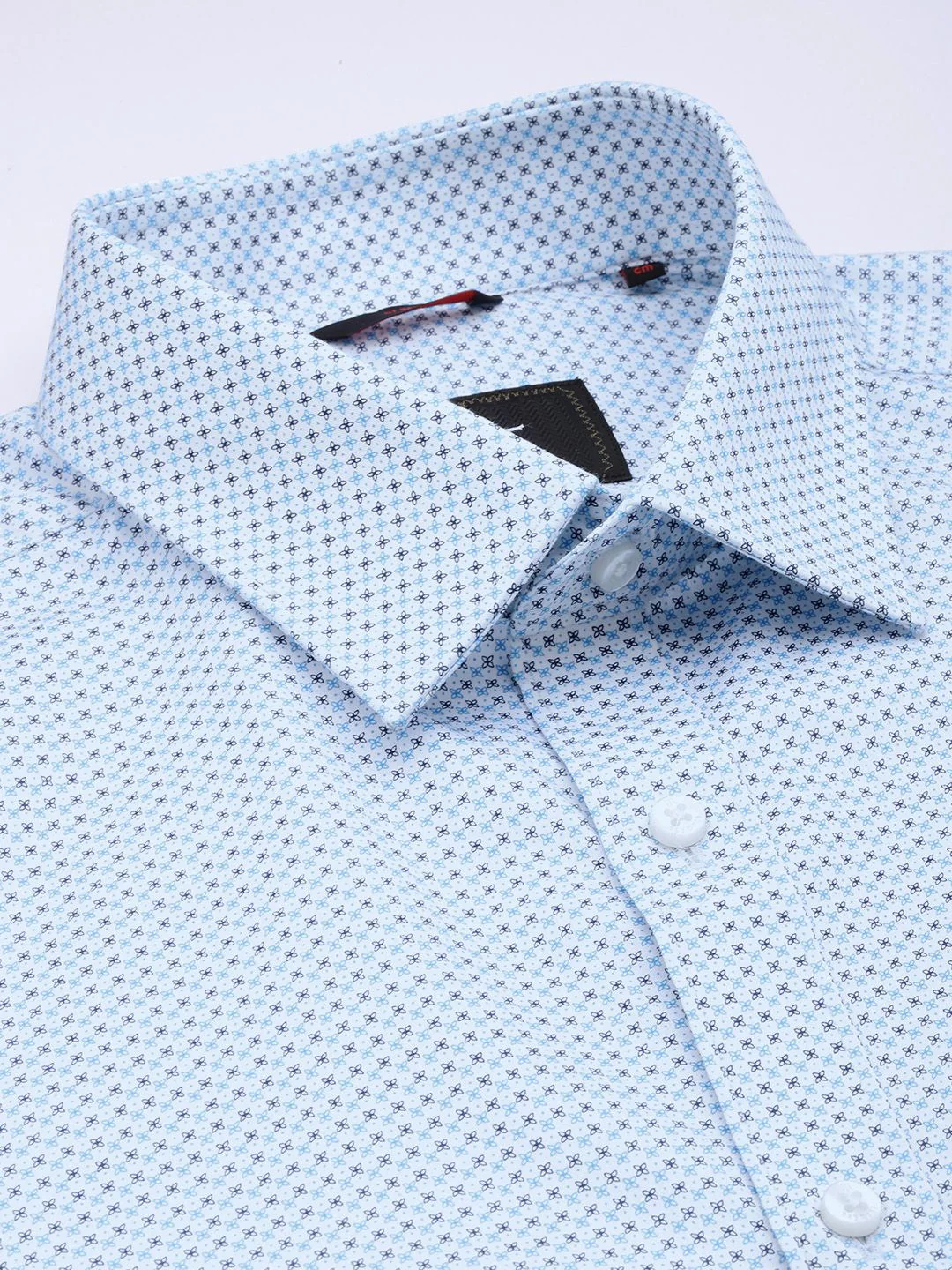 Raymond Pure Cotton Slim Fit Floral Printed Formal Shirt - Image 2