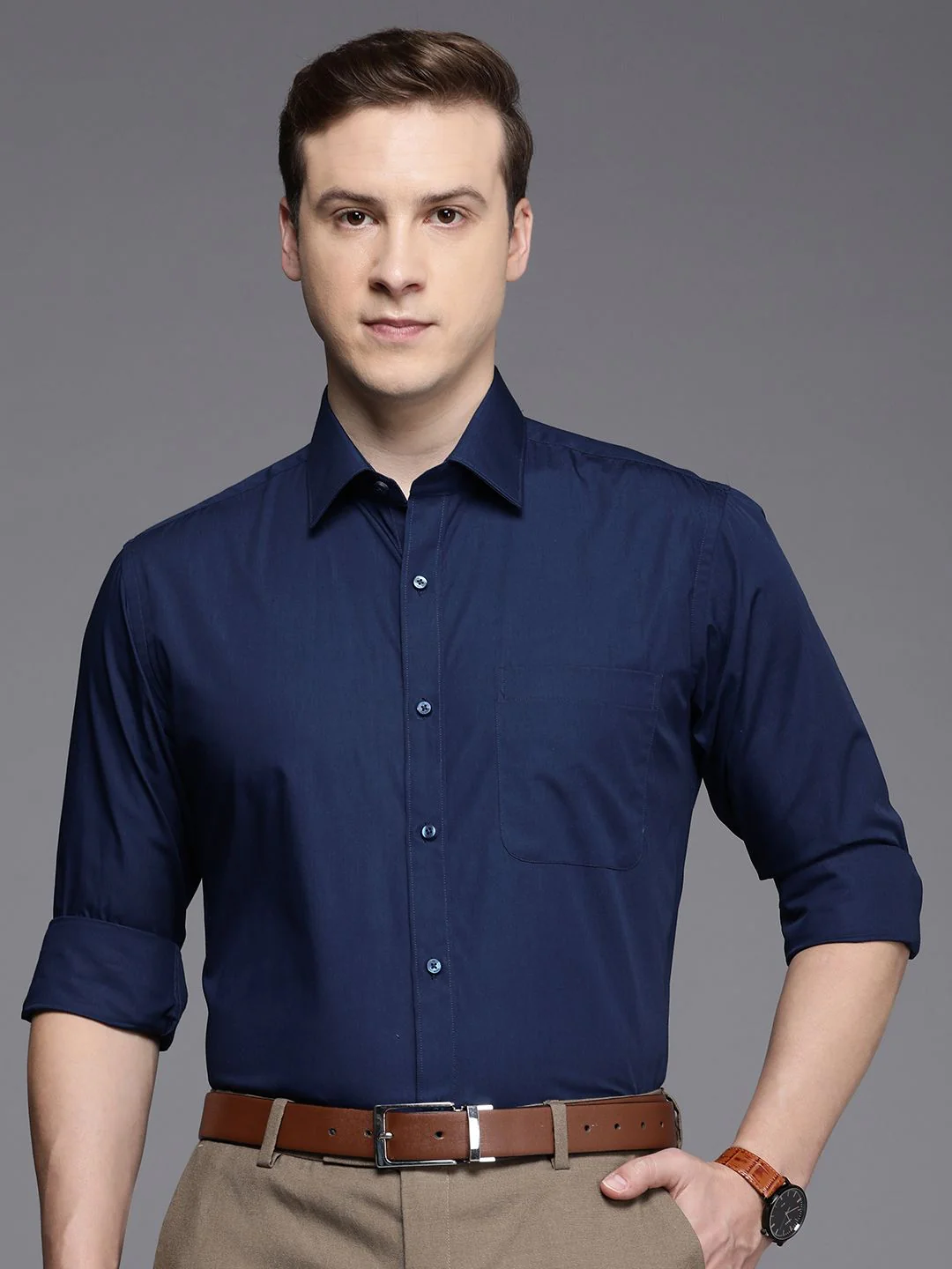 Raymond Pure Cotton Slim Fit Formal Shirt - Image 5