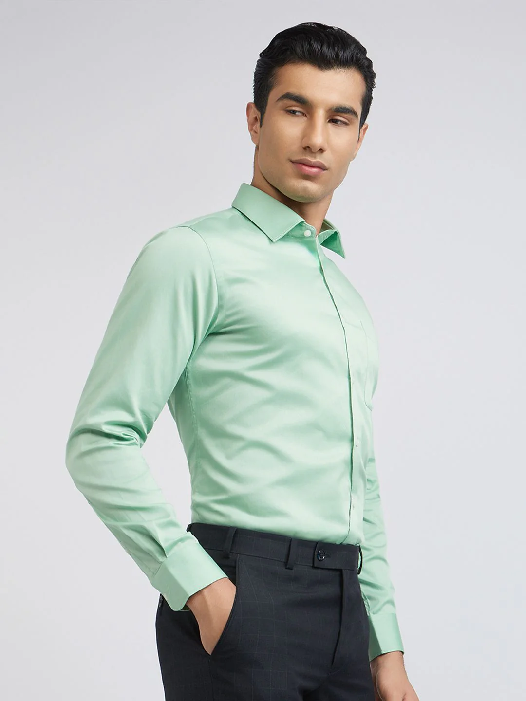 Raymond Pure Cotton Slim Fit Formal Shirt - Image 3