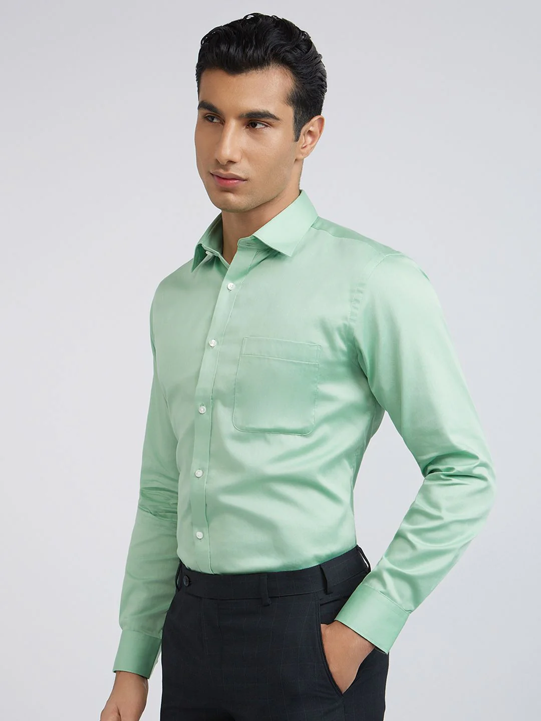 Raymond Pure Cotton Slim Fit Formal Shirt - Image 5