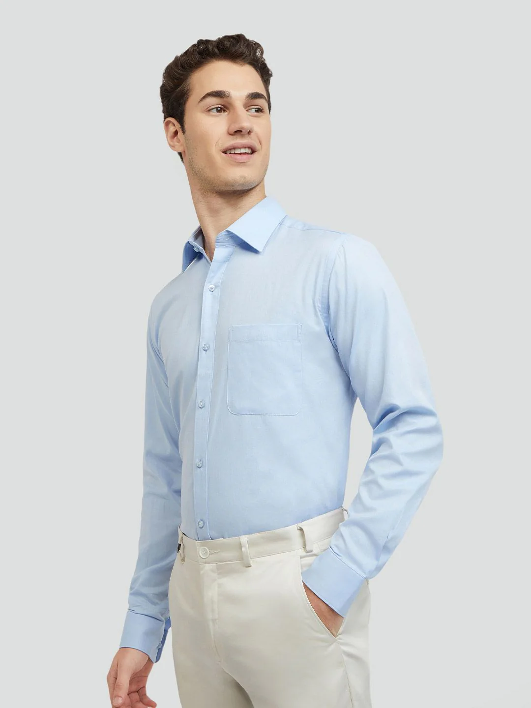 Raymond Pure Cotton Slim Fit Formal Shirt - Image 5