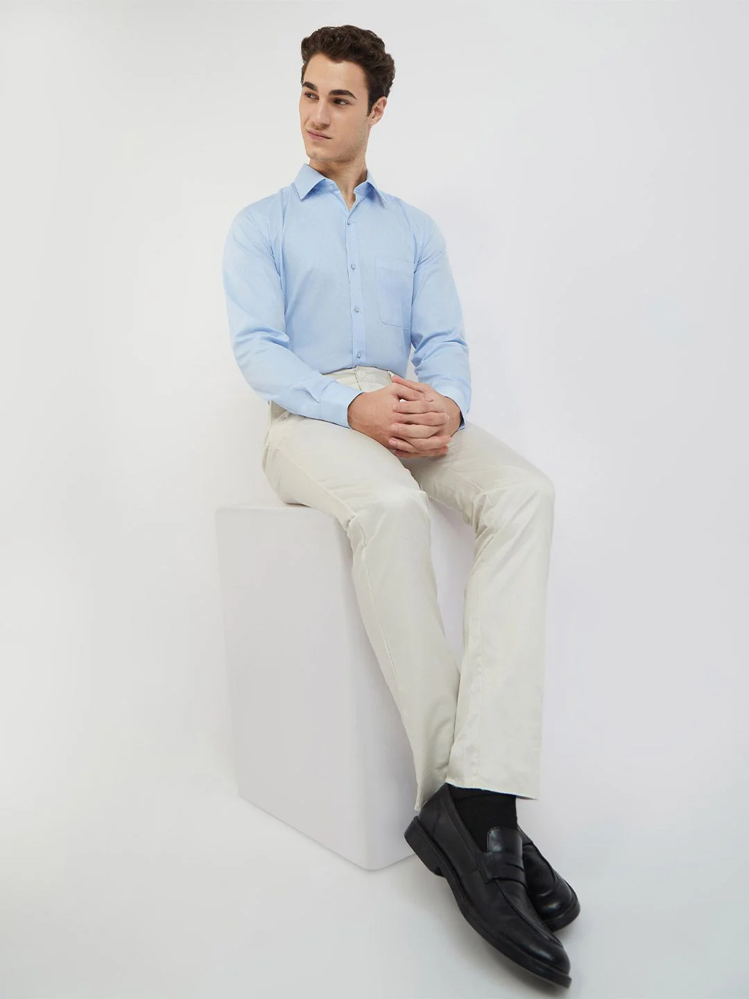 Raymond Pure Cotton Slim Fit Formal Shirt - Image 6