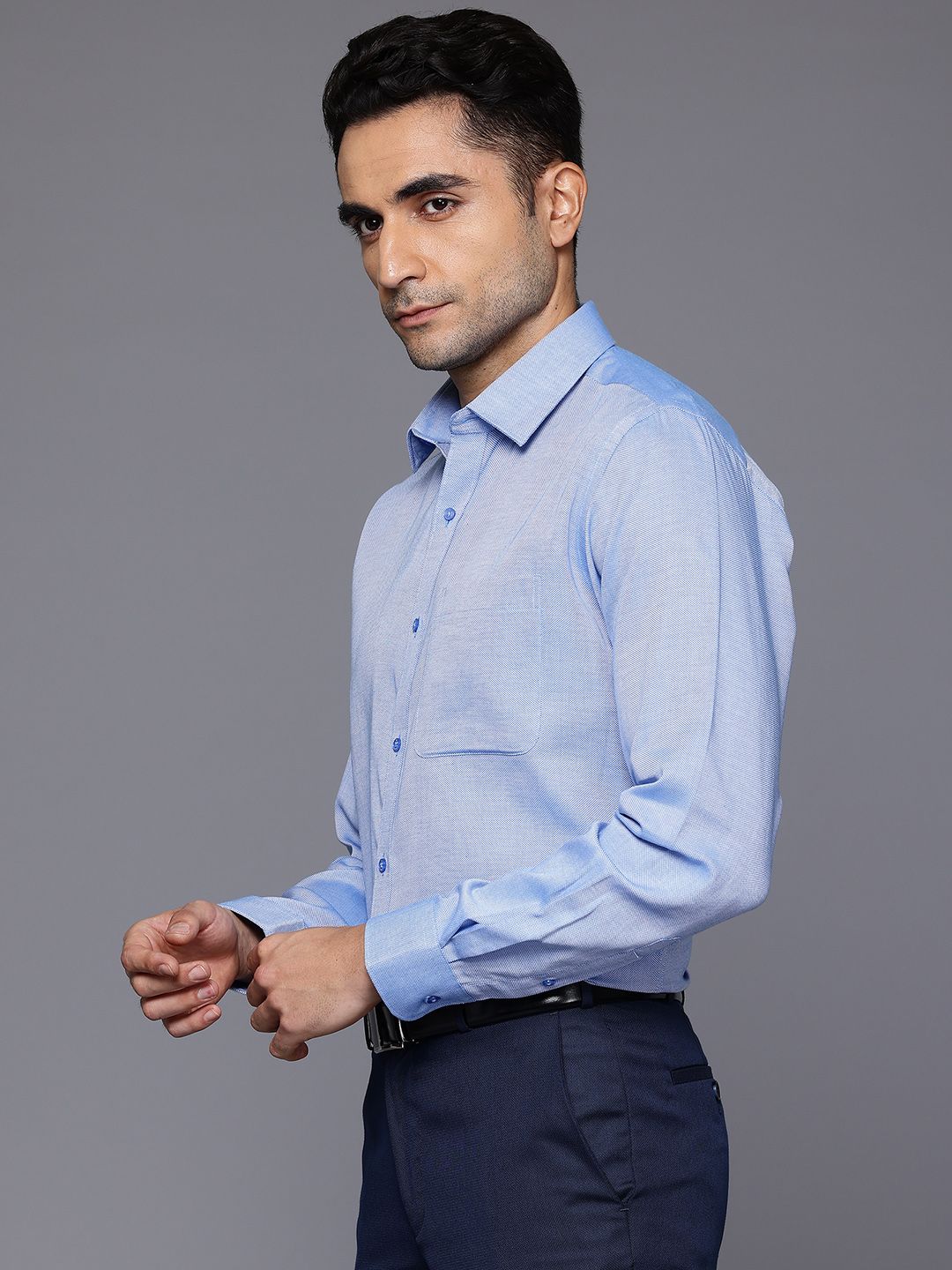 Raymond Pure Cotton Slim Fit Formal Shirt - Image 5