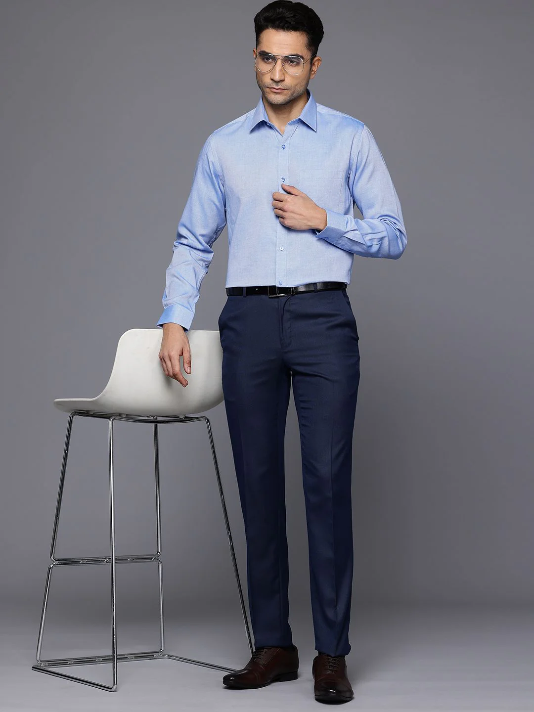 Raymond Pure Cotton Slim Fit Formal Shirt - Image 6