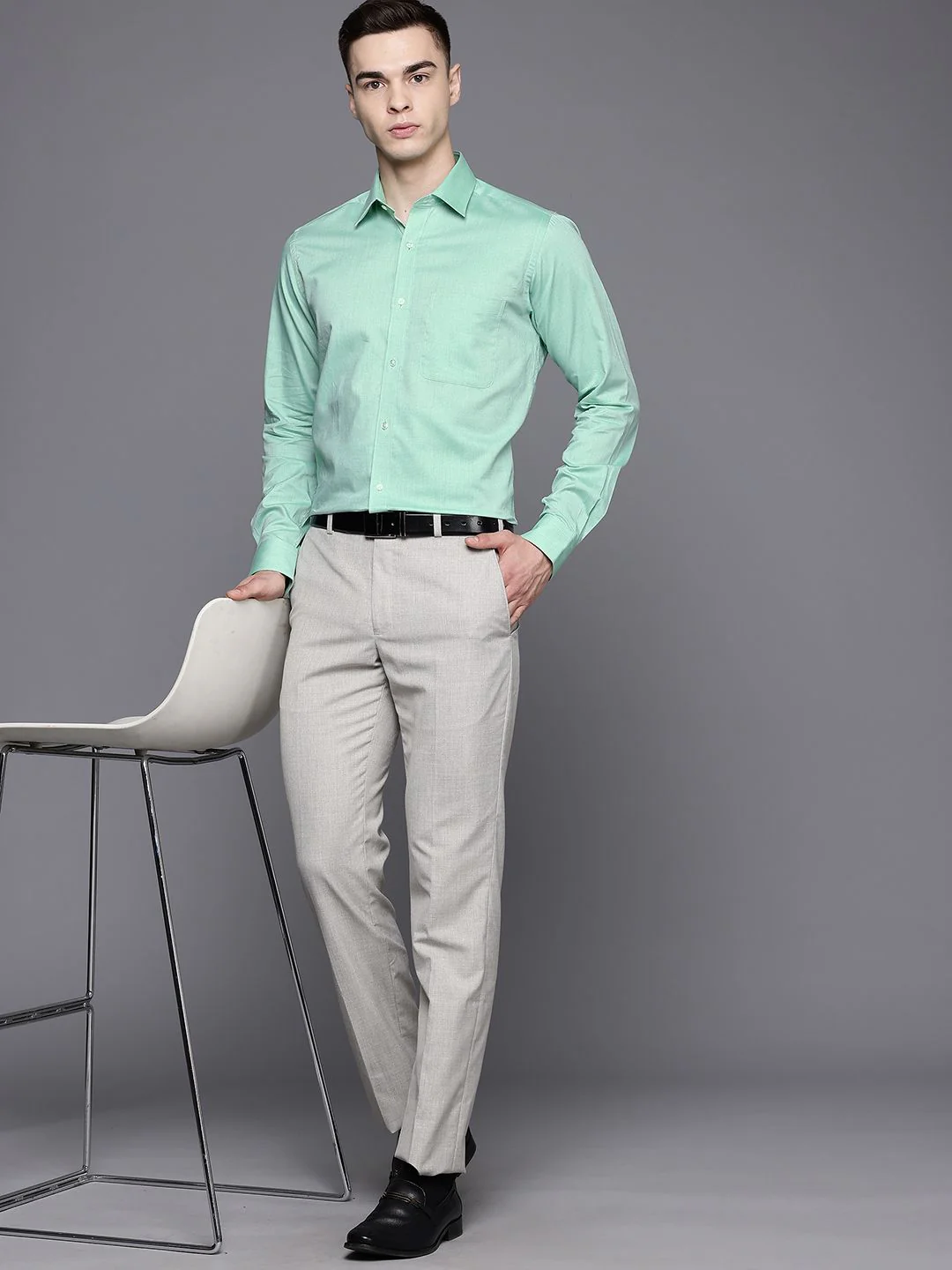 Raymond Pure Cotton Slim Fit Formal Shirt - Image 6