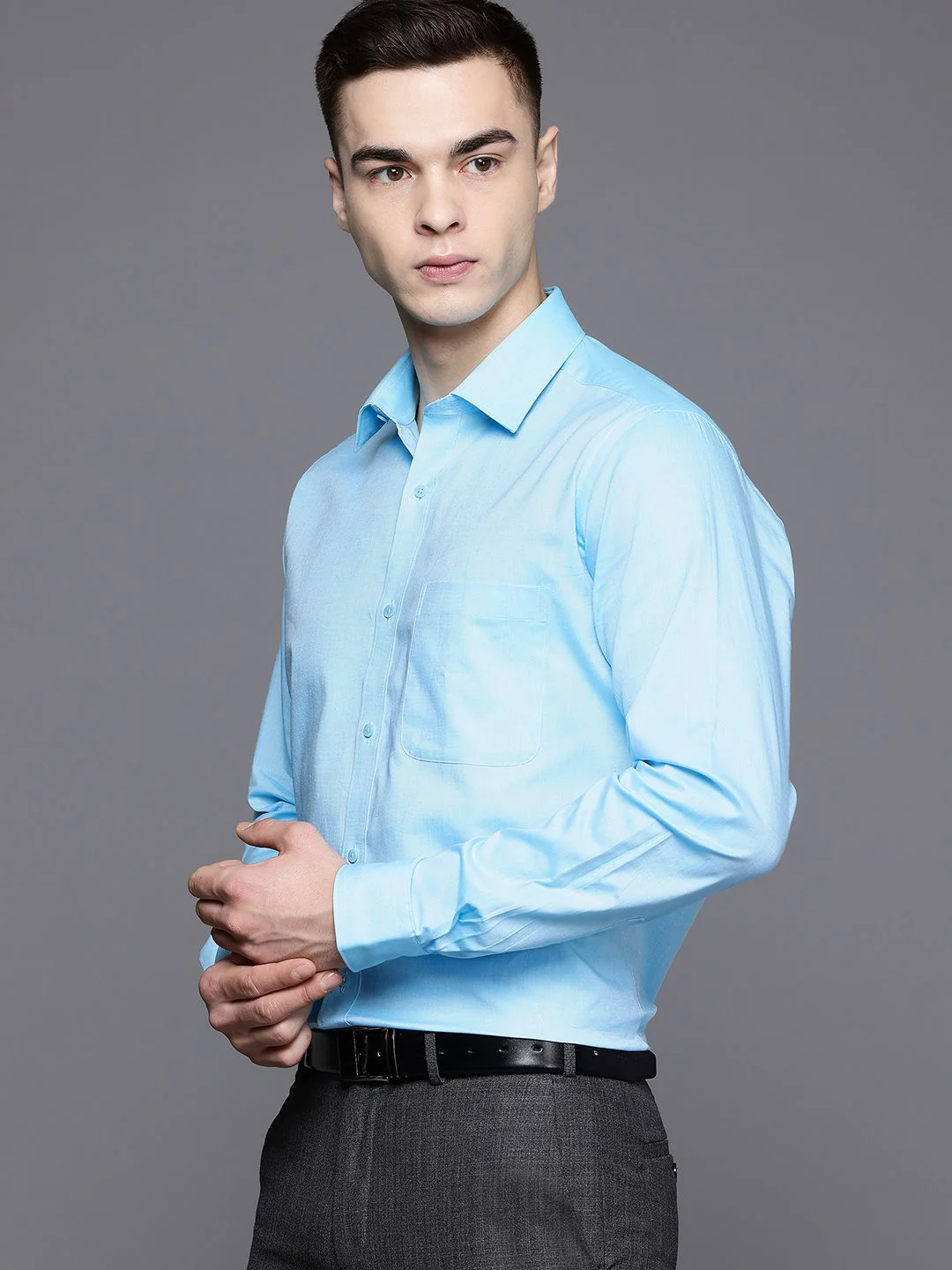 Raymond Pure Cotton Slim Fit Formal Shirt - Image 4
