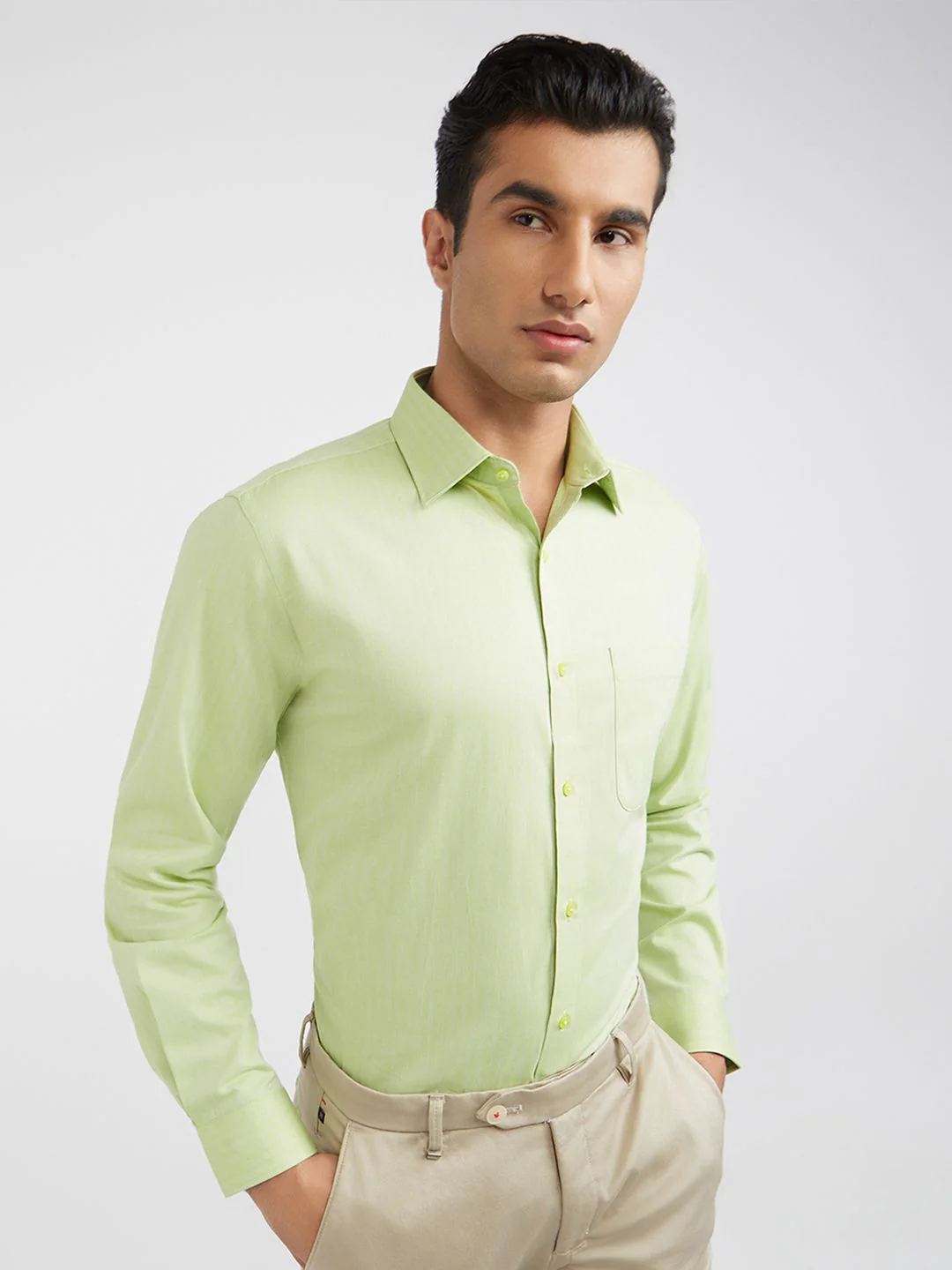 Raymond Pure Cotton Slim Fit Formal Shirt - Image 3