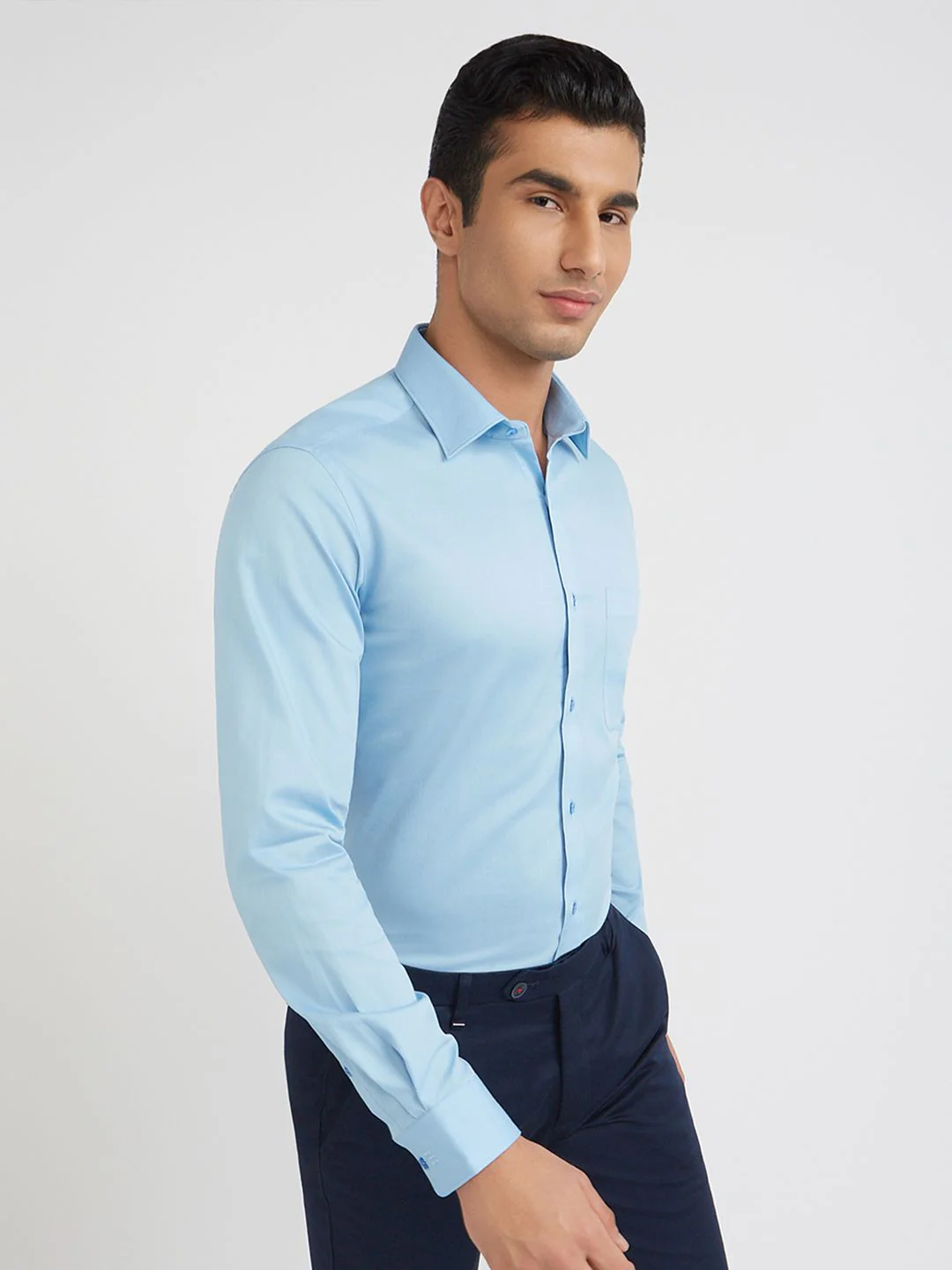 Raymond Pure Cotton Slim Fit Formal Shirt - Image 3
