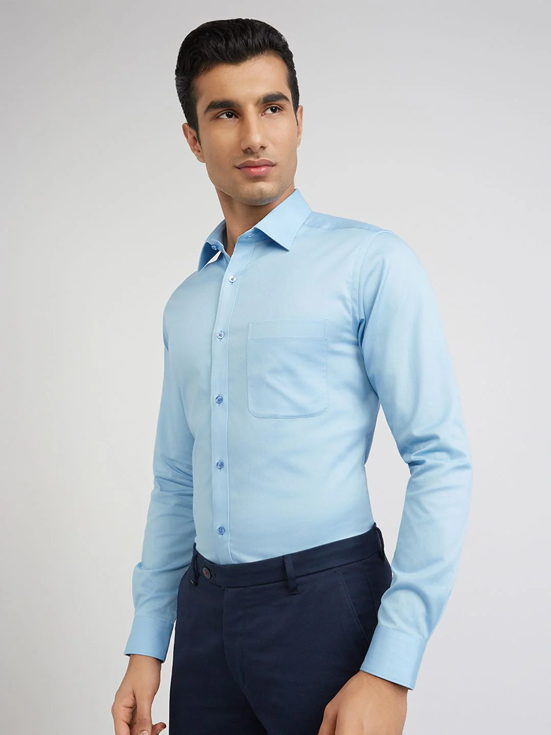 Raymond Pure Cotton Slim Fit Formal Shirt - Image 5