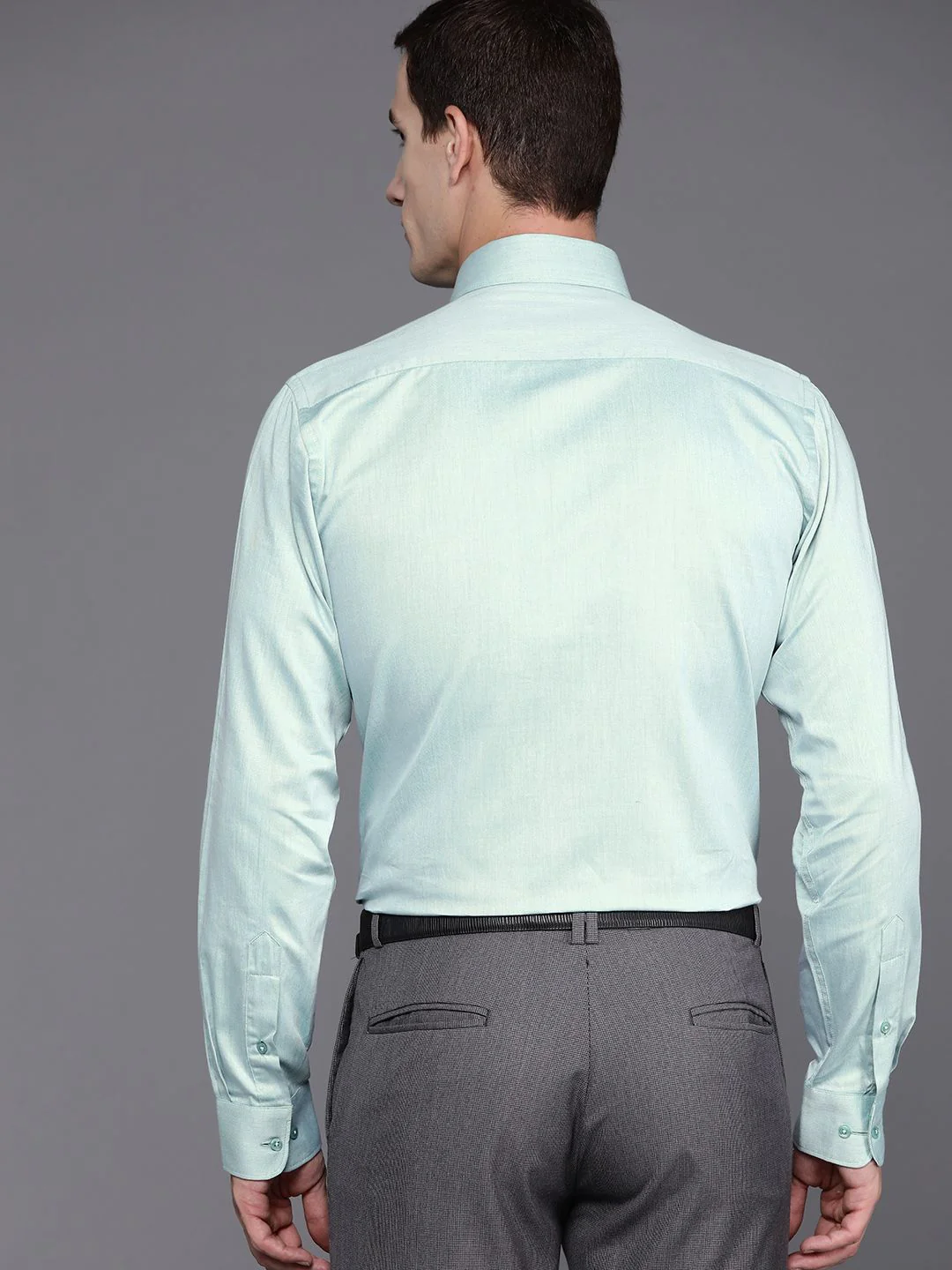 Raymond Pure Cotton Slim Fit Opaque Formal Shirt - Image 4
