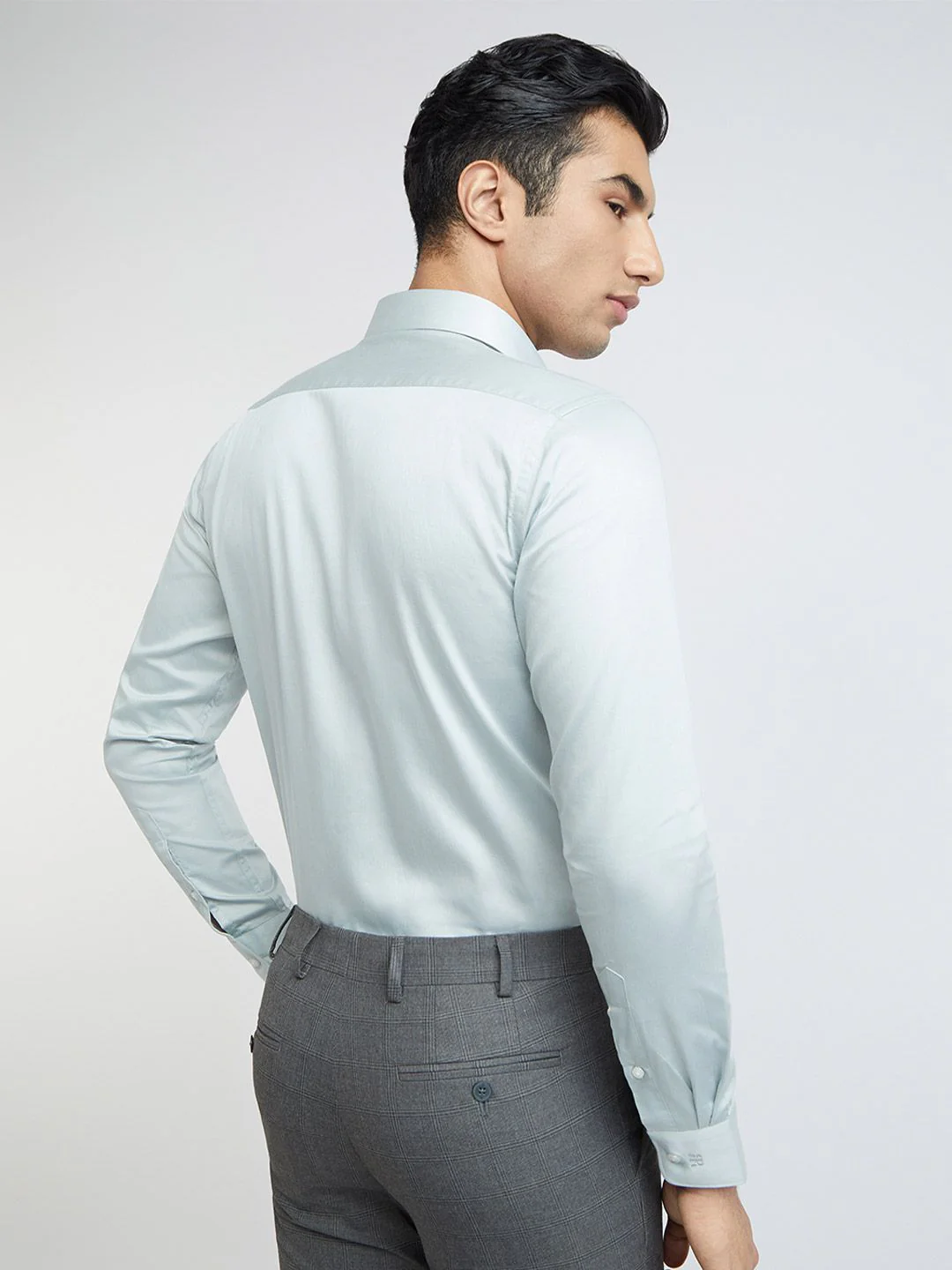 Raymond Pure Cotton Slim Fit Opaque Formal Shirt - Image 4