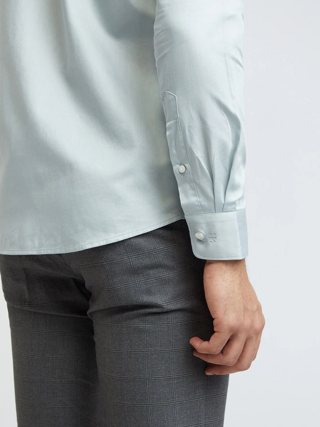 Raymond Pure Cotton Slim Fit Opaque Formal Shirt - Image 7