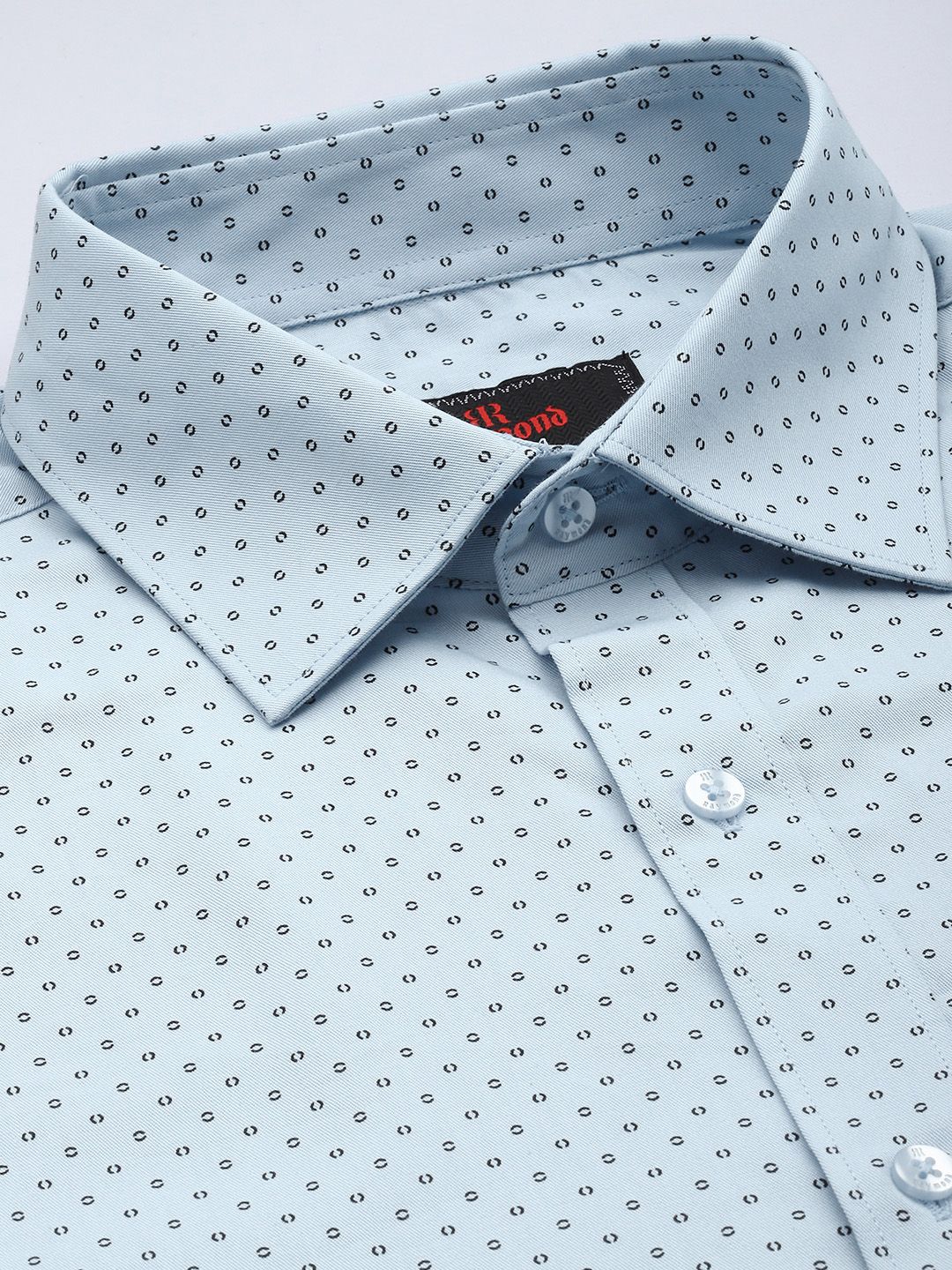 Raymond Pure Cotton Slim Fit Opaque Printed Formal Shirt - Image 2