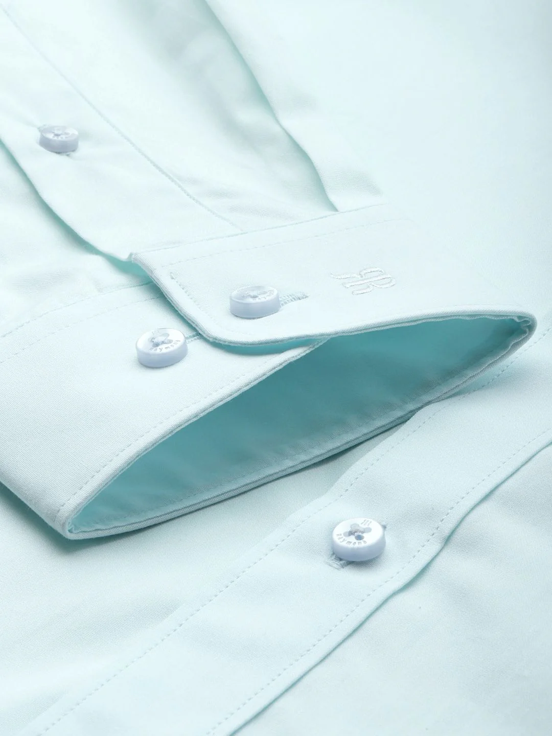 Raymond Pure Cotton Slim Fit Solid Formal Shirt - Image 3