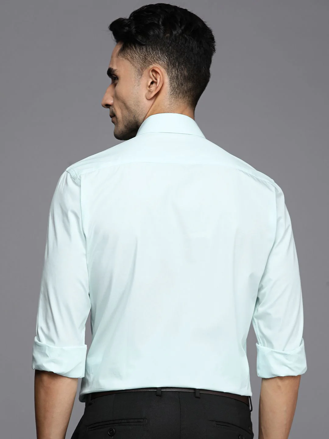Raymond Pure Cotton Slim Fit Solid Formal Shirt - Image 4