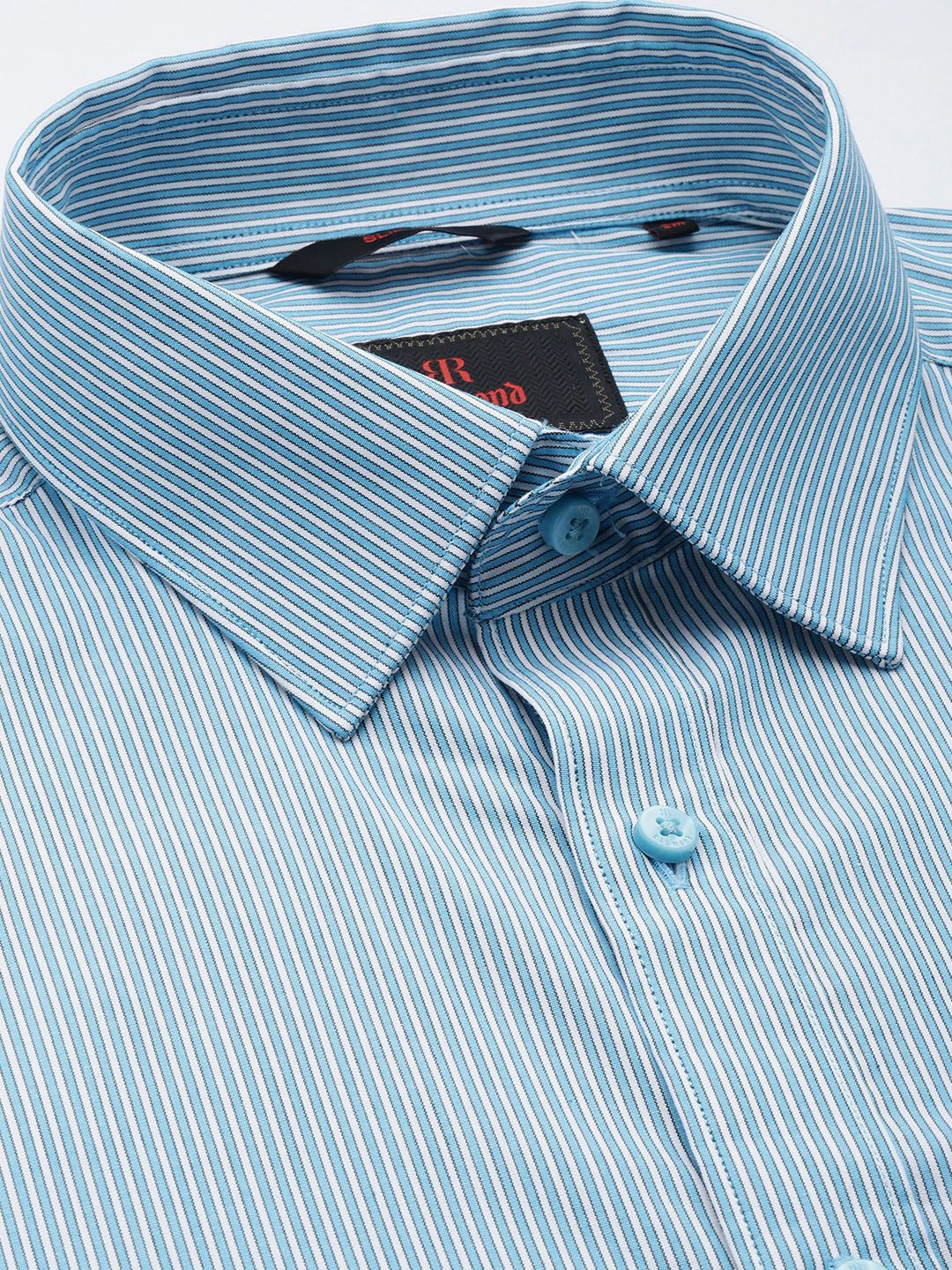 Raymond Pure Cotton  Slim Fit Striped Formal Shirt - Image 2
