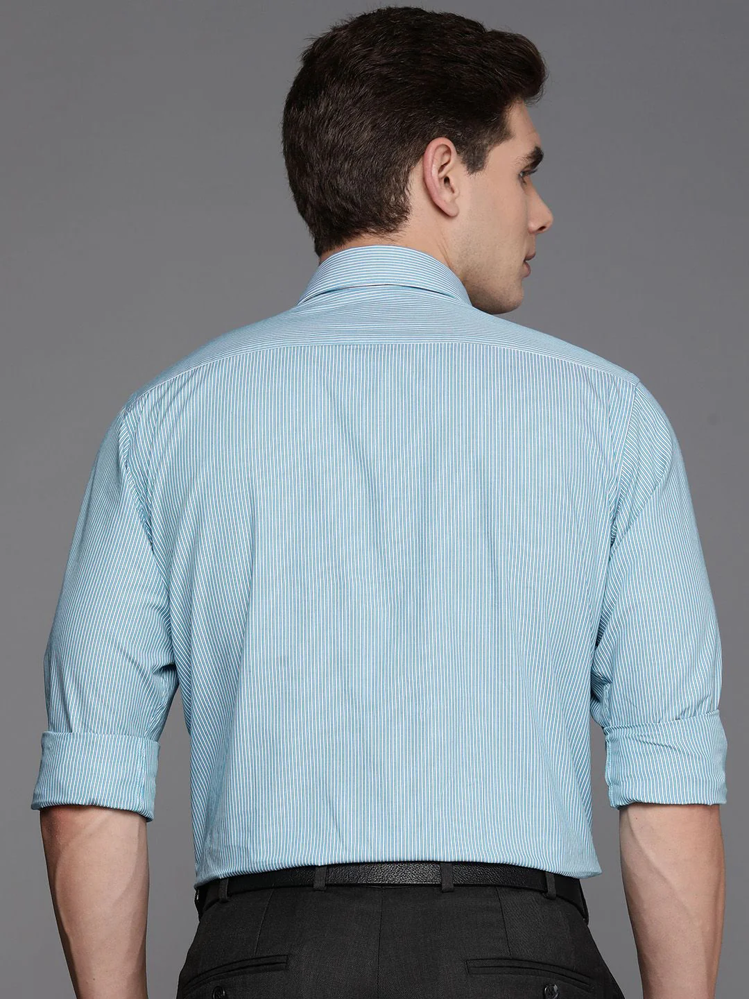 Raymond Pure Cotton  Slim Fit Striped Formal Shirt - Image 4