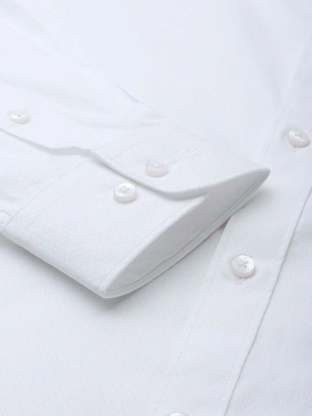 Raymond Pure Cotton Textured Slim Fit Formal Shirt - Image 3
