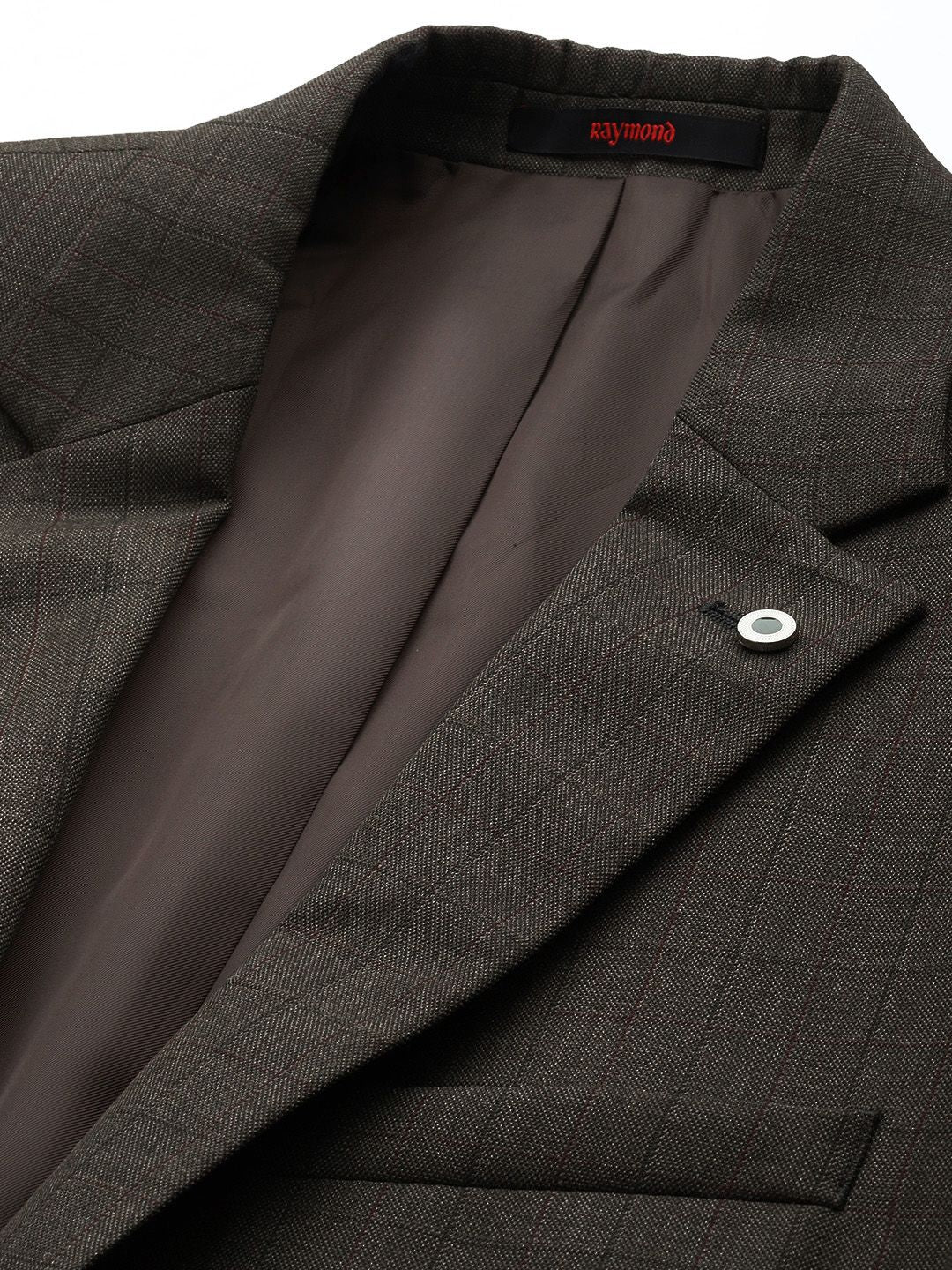 Raymond Self Design Notched Lapel Single-Breasted Formal 2 Piece Suits - Image 2