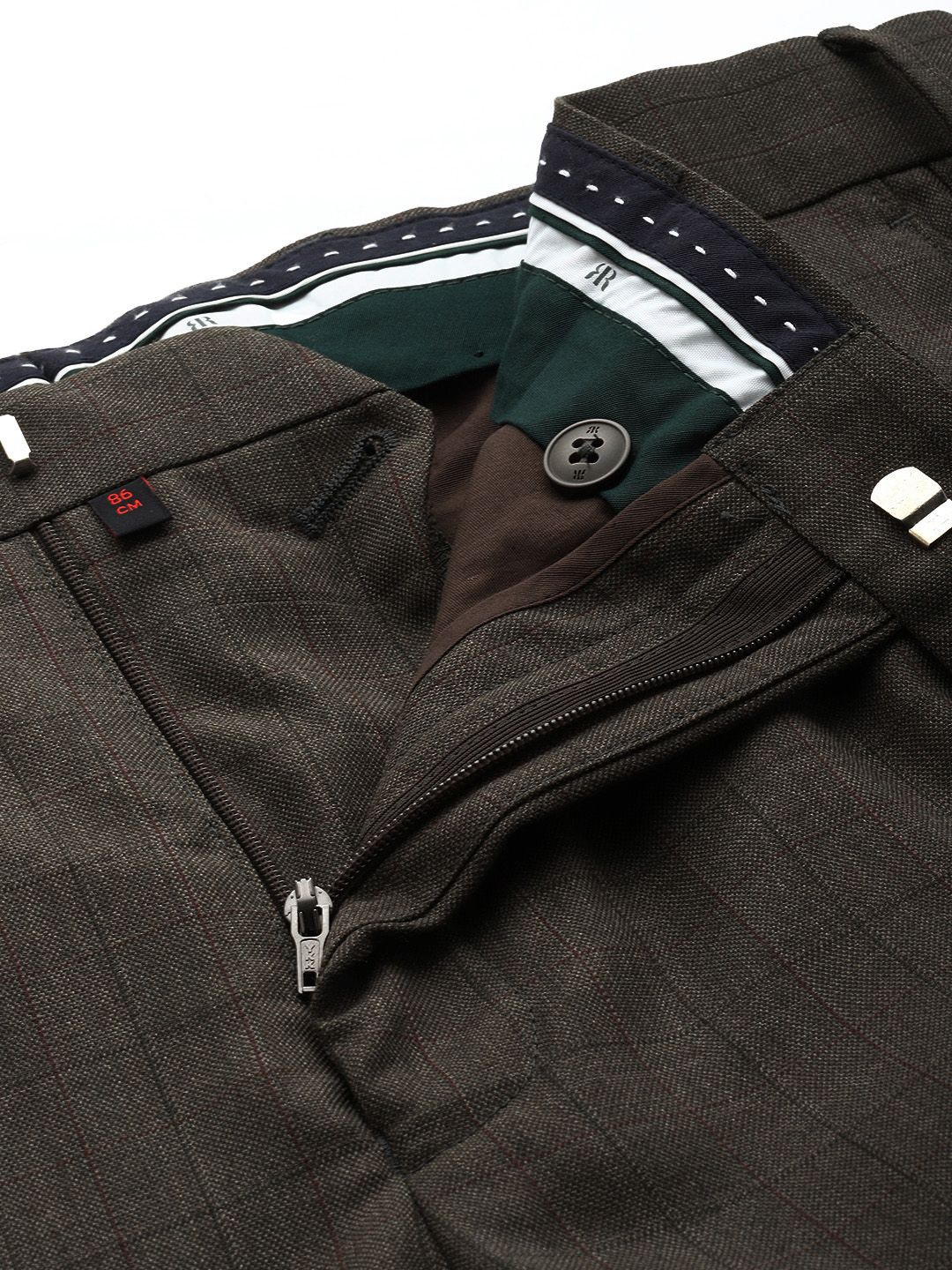 Raymond Self Design Notched Lapel Single-Breasted Formal 2 Piece Suits - Image 3