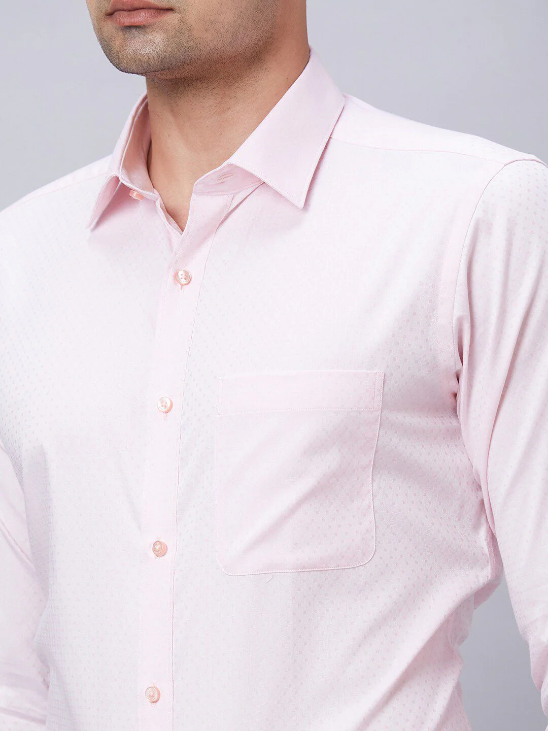 Raymond Self Designed Pure Cotton Slim Fit Formal Shirt - Image 2