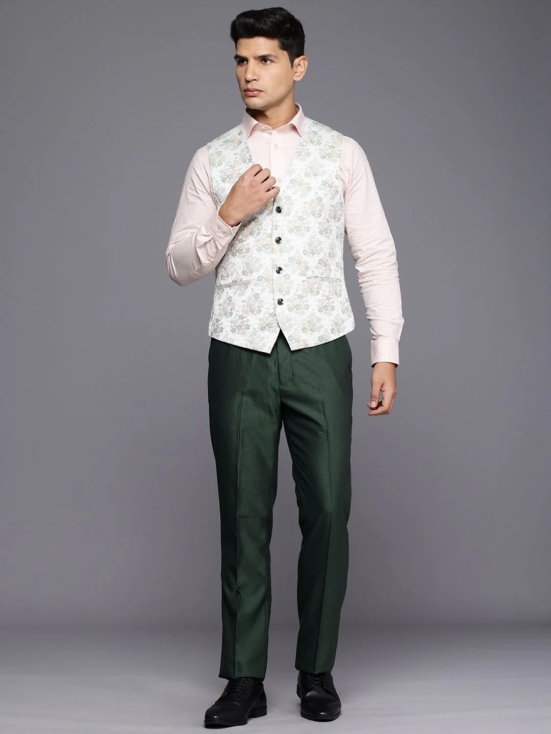 Raymond Single Breasted Contemporary Fit 3-Piece Formal Suit - Image 2