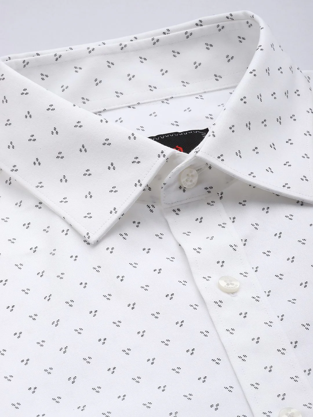 Raymond Slim Fit Geometric Printed Pure Cotton Formal Shirt - Image 2