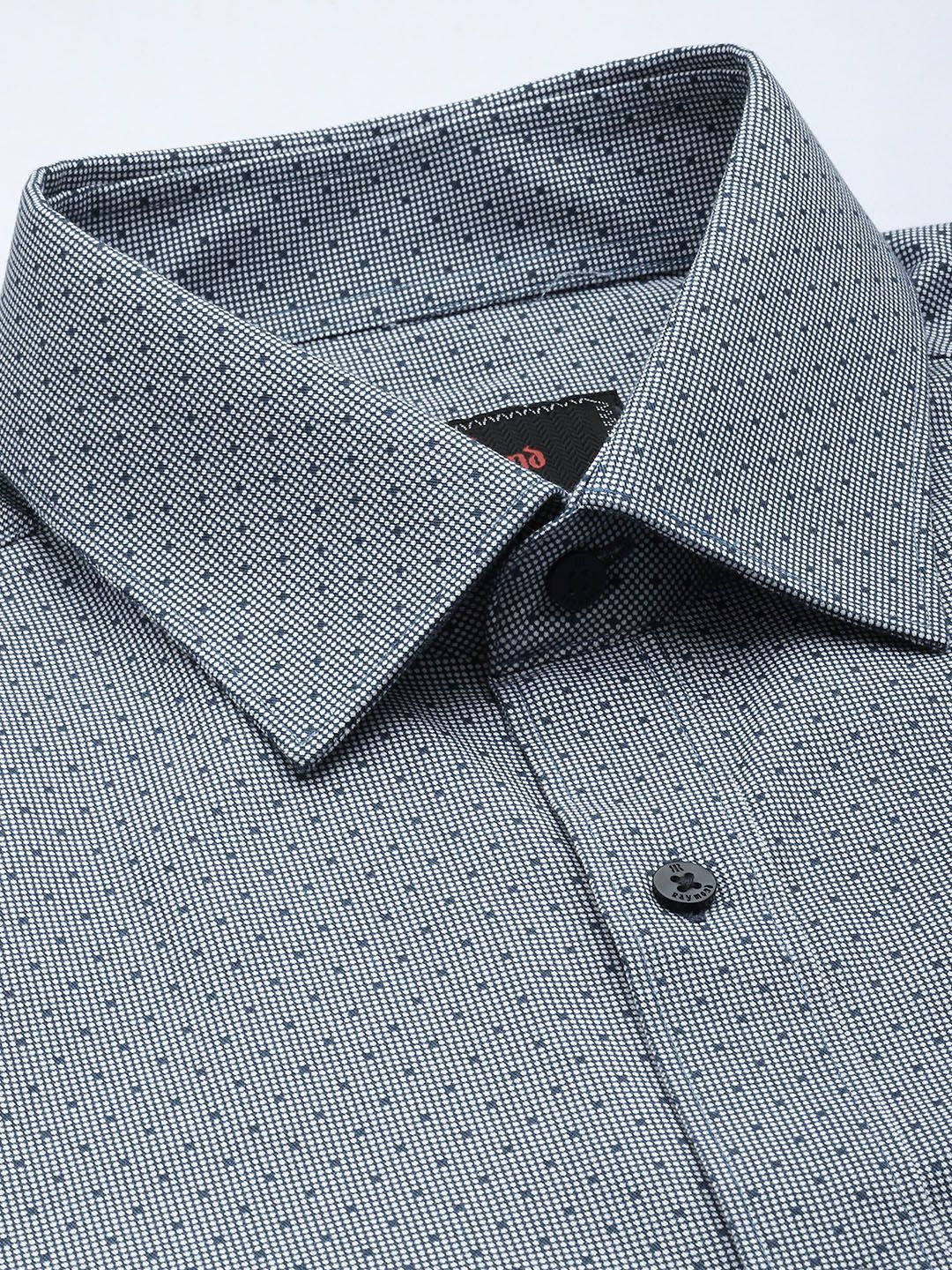 Raymond Slim Fit Geometric Printed Pure Cotton Formal Shirt - Image 2
