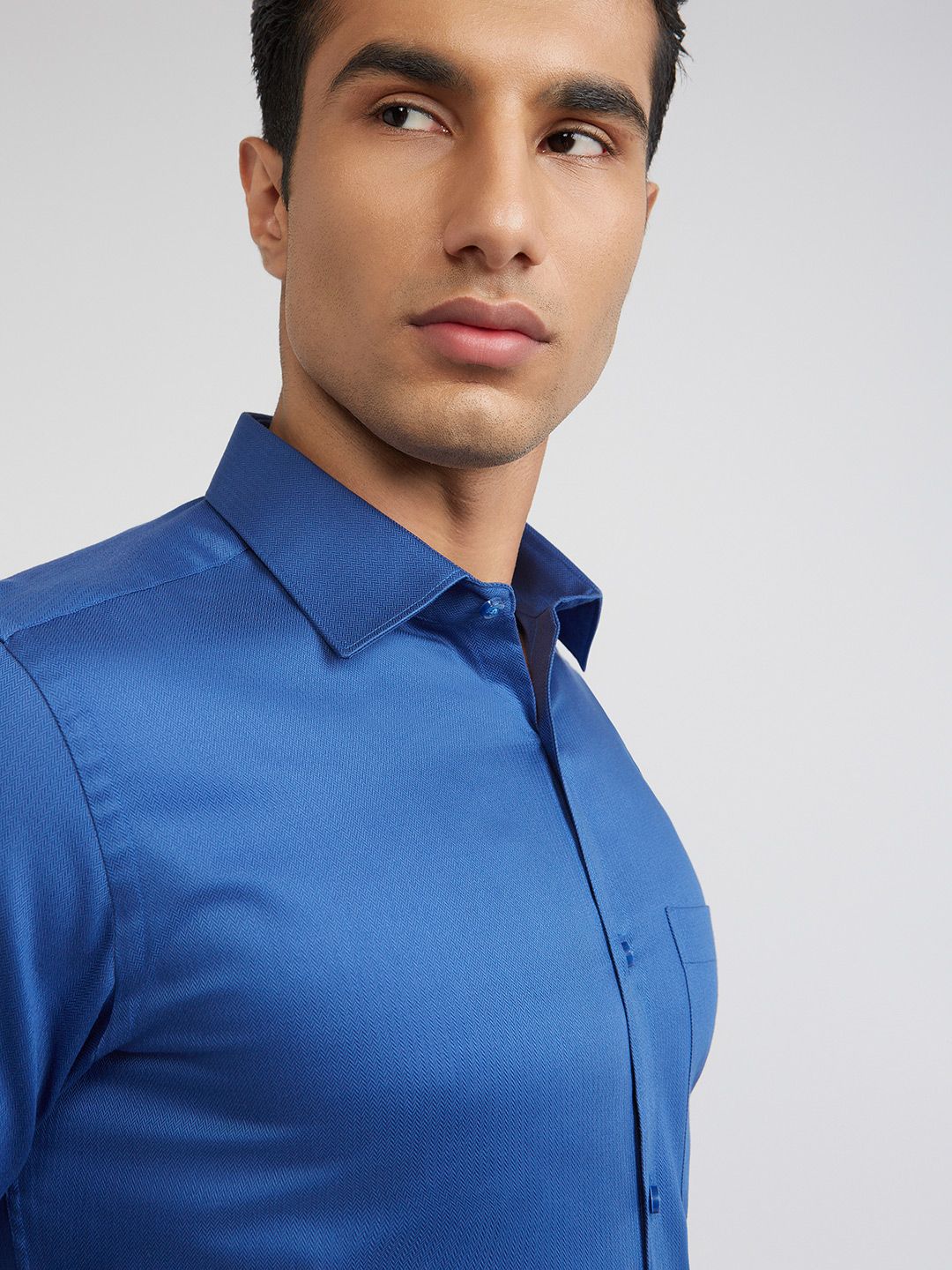 Raymond Slim Fit Opaque Pure Cotton Formal Shirt - Image 2