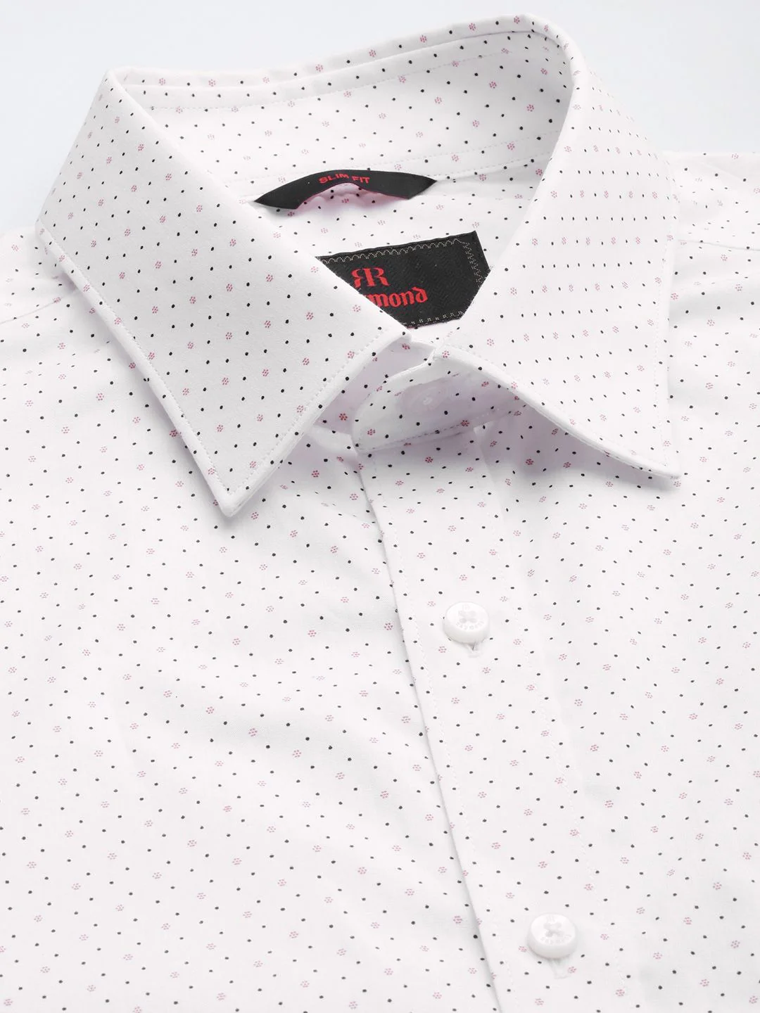 Raymond Slim Fit Printed Pure Cotton Formal Shirt - Image 2