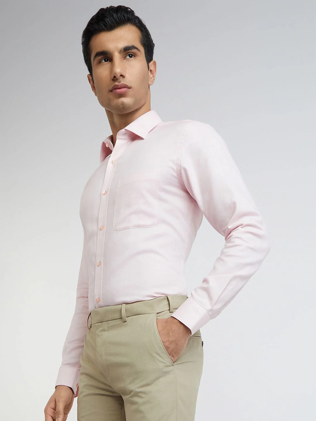 Raymond Slim Fit Pure Cotton Formal Shirt - Image 5